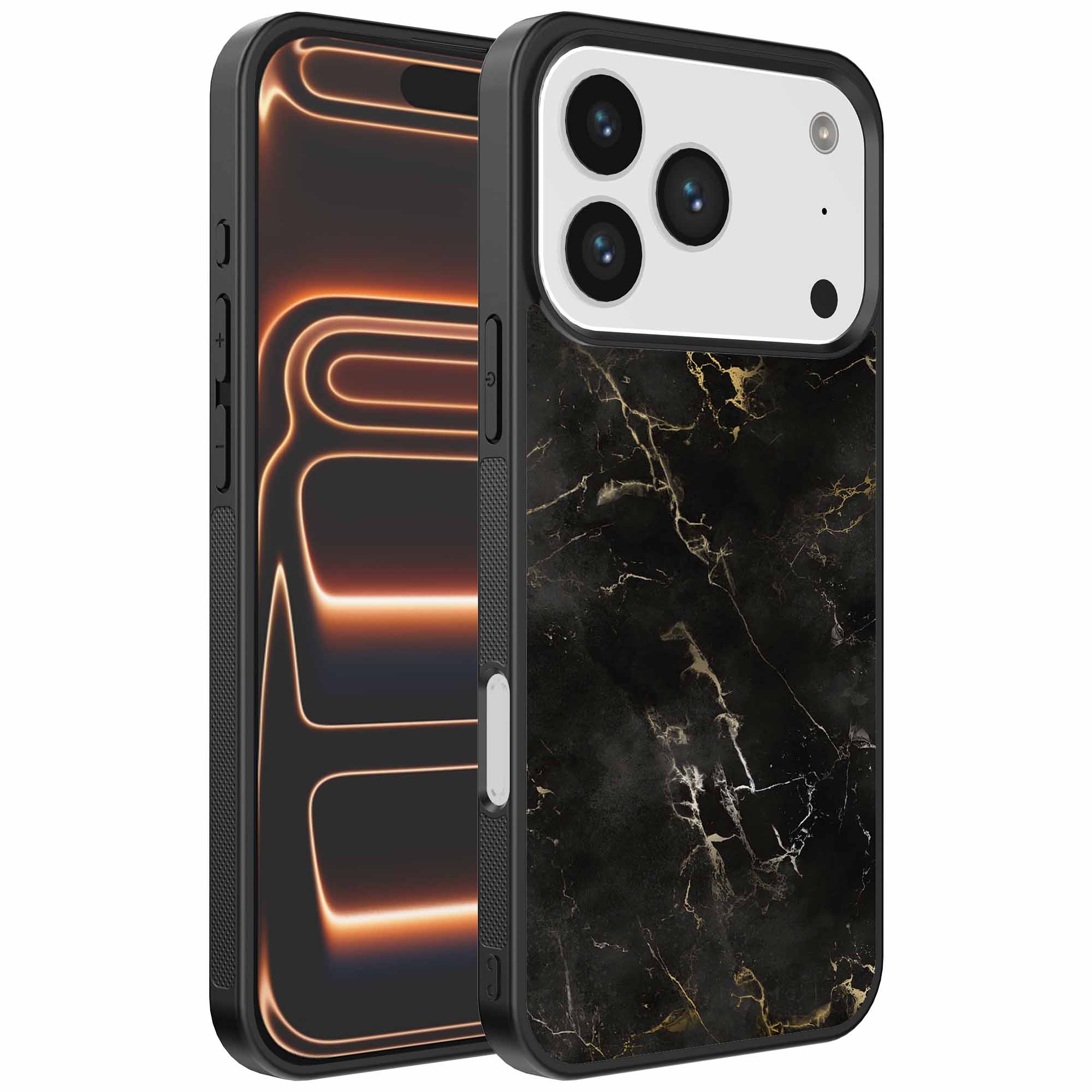 zwart marmer opdruk_iPhone 17 Pro Max telefoonhoesje (1)