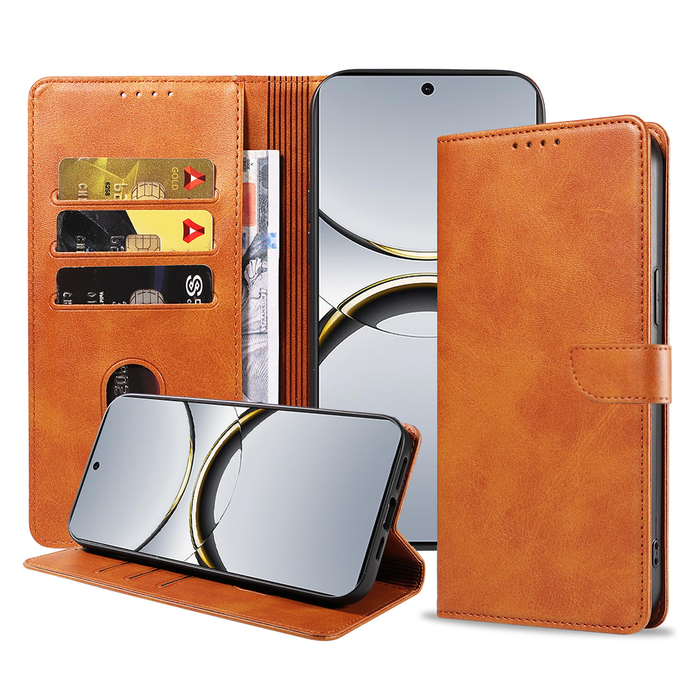 Oppo Find X8 Pro telefoonhoesje leer met magnetische sluiting en pasjeshouder (1)