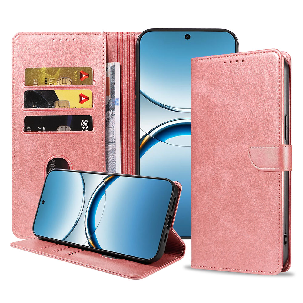 Oppo Find X8 telefoonhoesje leer met magnetisch lipje en pasjeshouder (1)