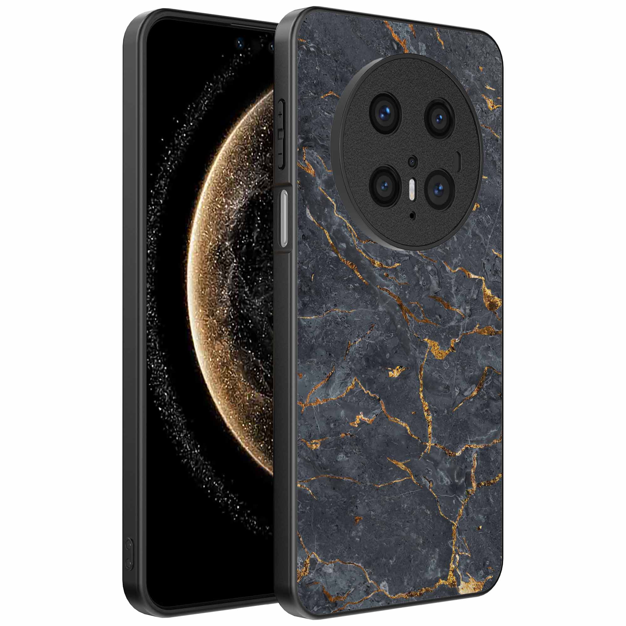 grijs goud marmer opdruk_Huawei Mate 70 telefoonhoesje (1)