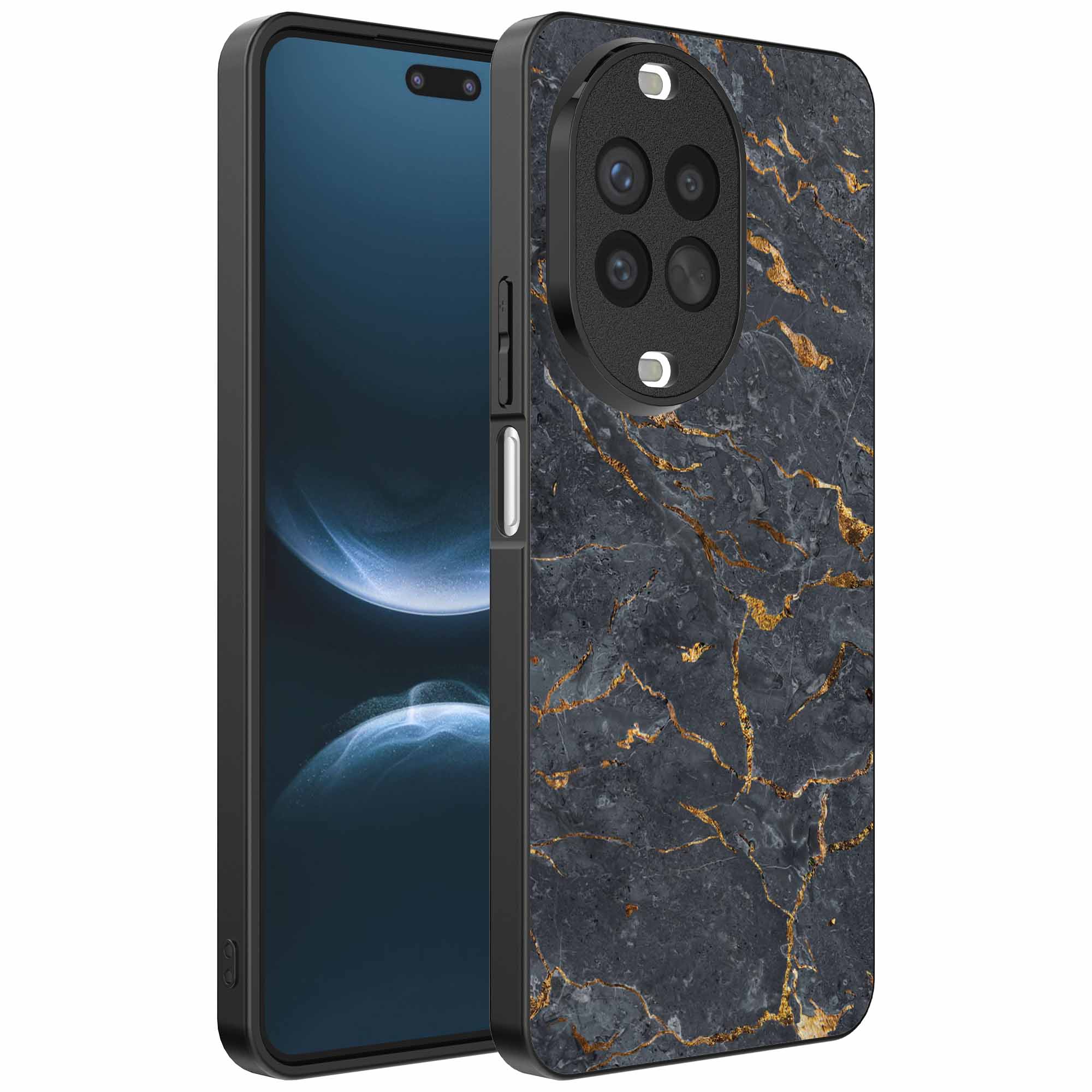 grijs goud marmer opdruk_Huawei Nova 14 Pro telefoonhoesje (1)