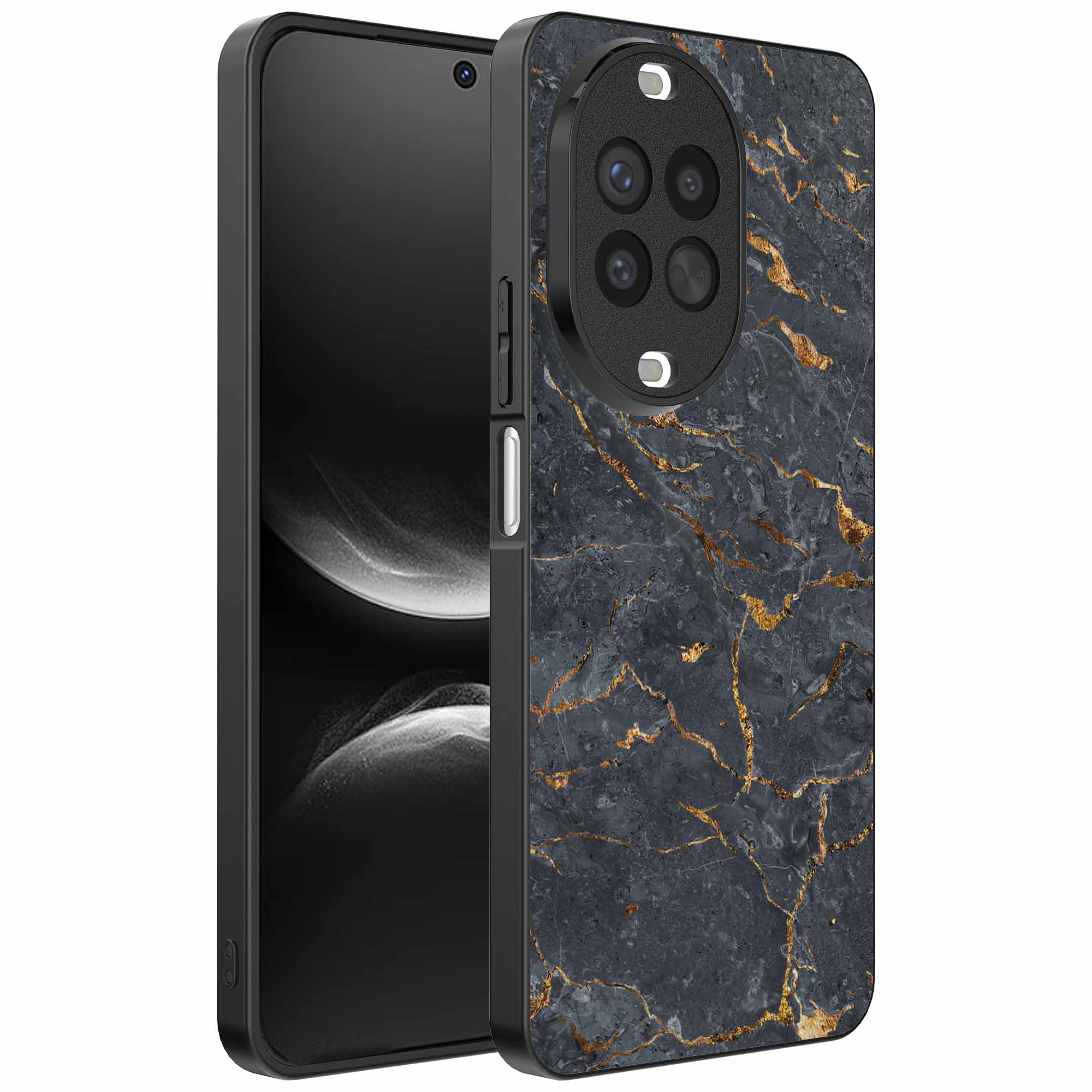 grijs goud marmer opdruk_Huawei Nova 14 telefoonhoesje (1)