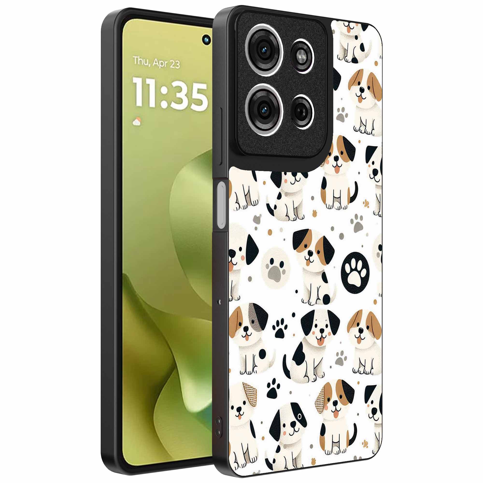 honden opdruk_Motorola Moto G86 telefoonhoesje (1)