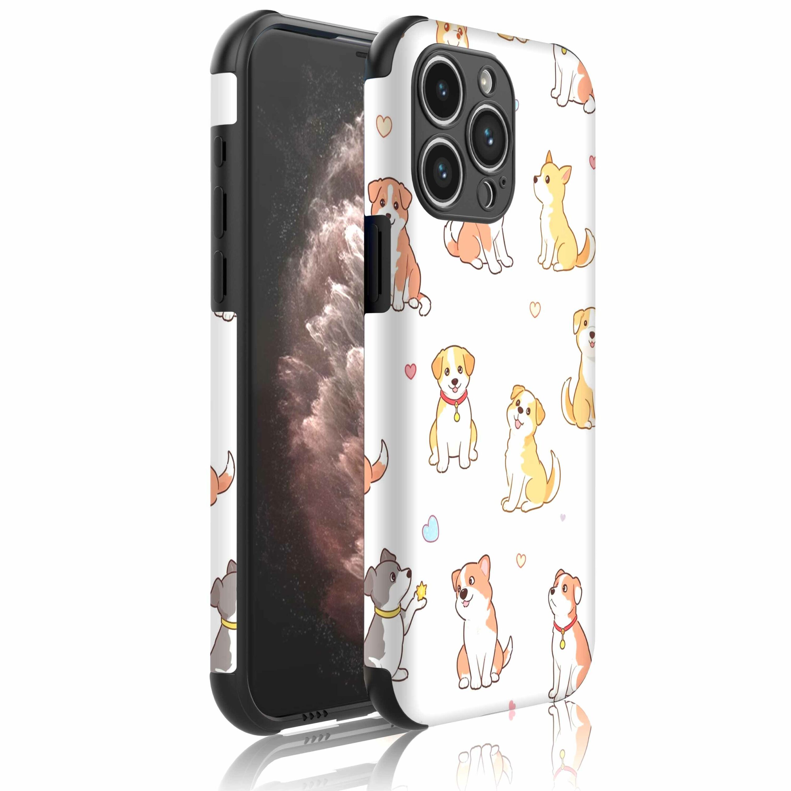 honden opdruk_Telefoonhoesje met bumper randjes iPhone 11 Pro Max (1)