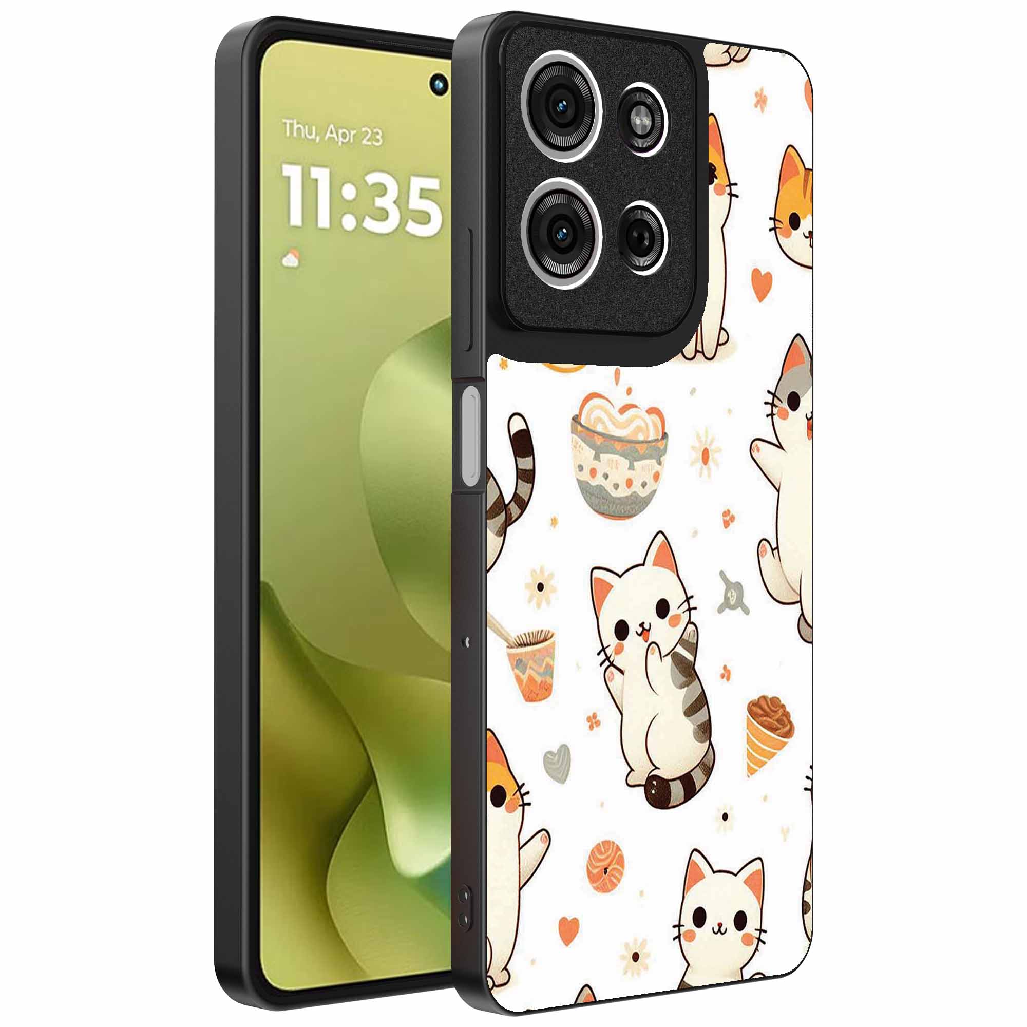 katten opdruk_Motorola Moto G86 telefoonhoesje (1)