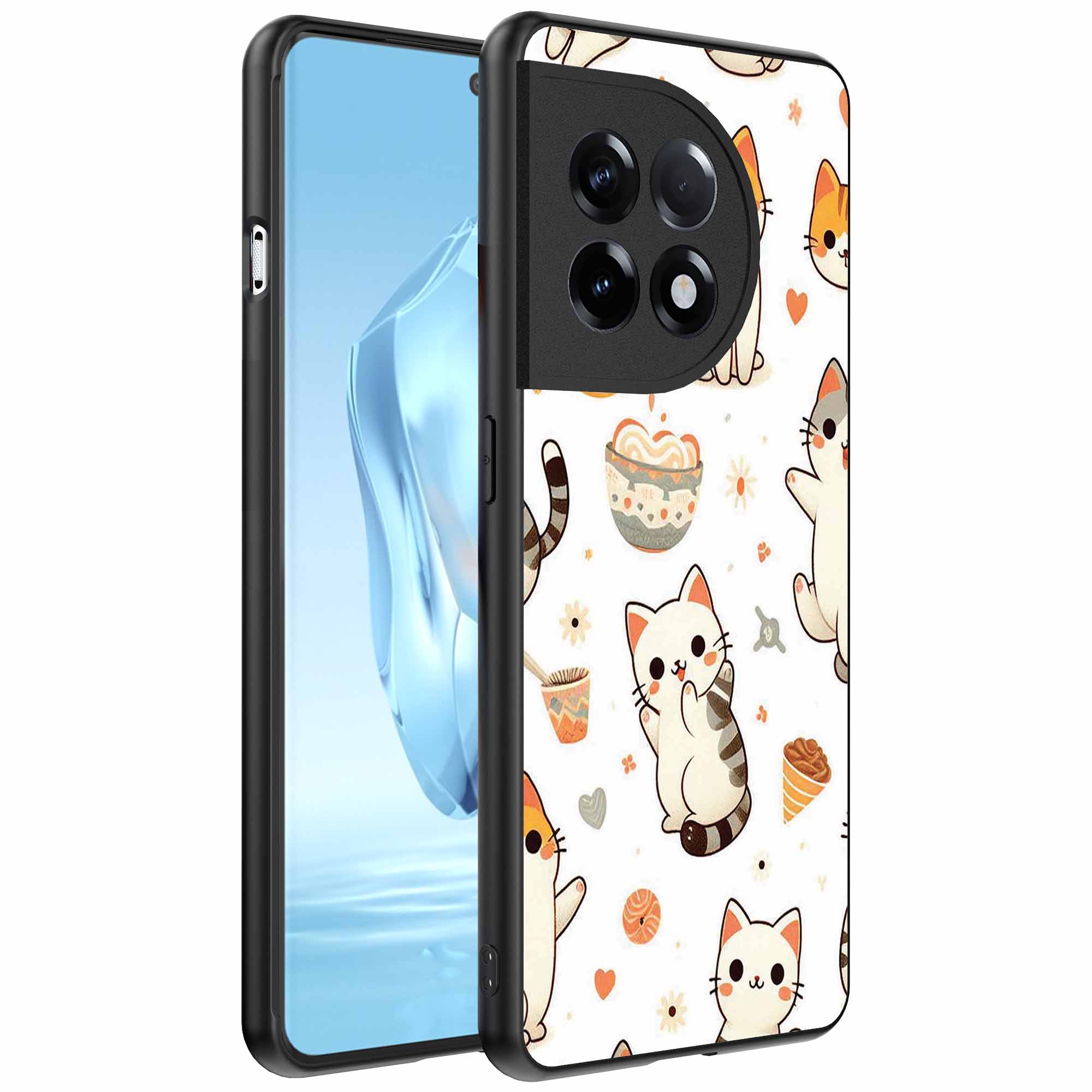 katten opdruk_OnePlus 12 Telefoonhoesje (1)