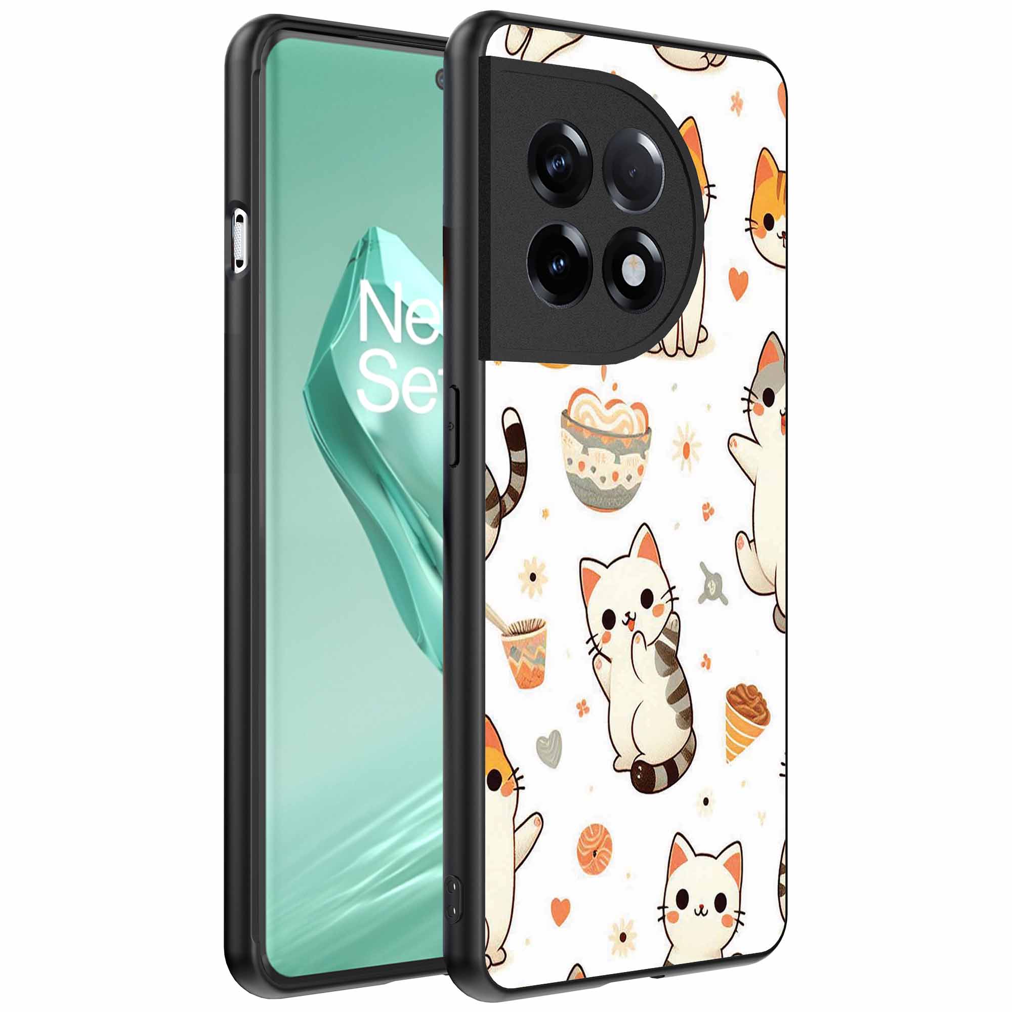katten opdruk_OnePlus 12R Telefoonhoesje (1)