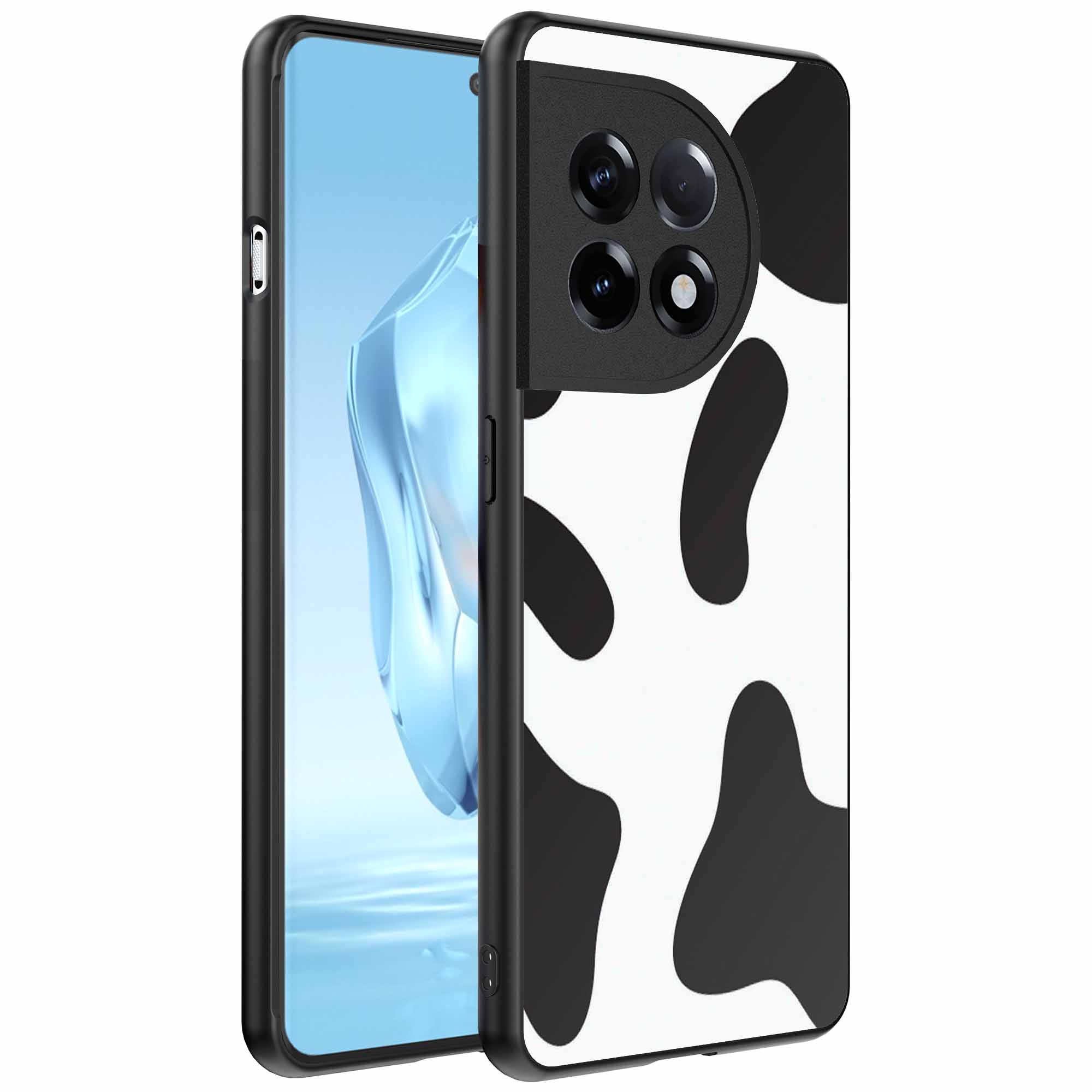 koeienvlekken opdruk_OnePlus 12 Telefoonhoesje (1)