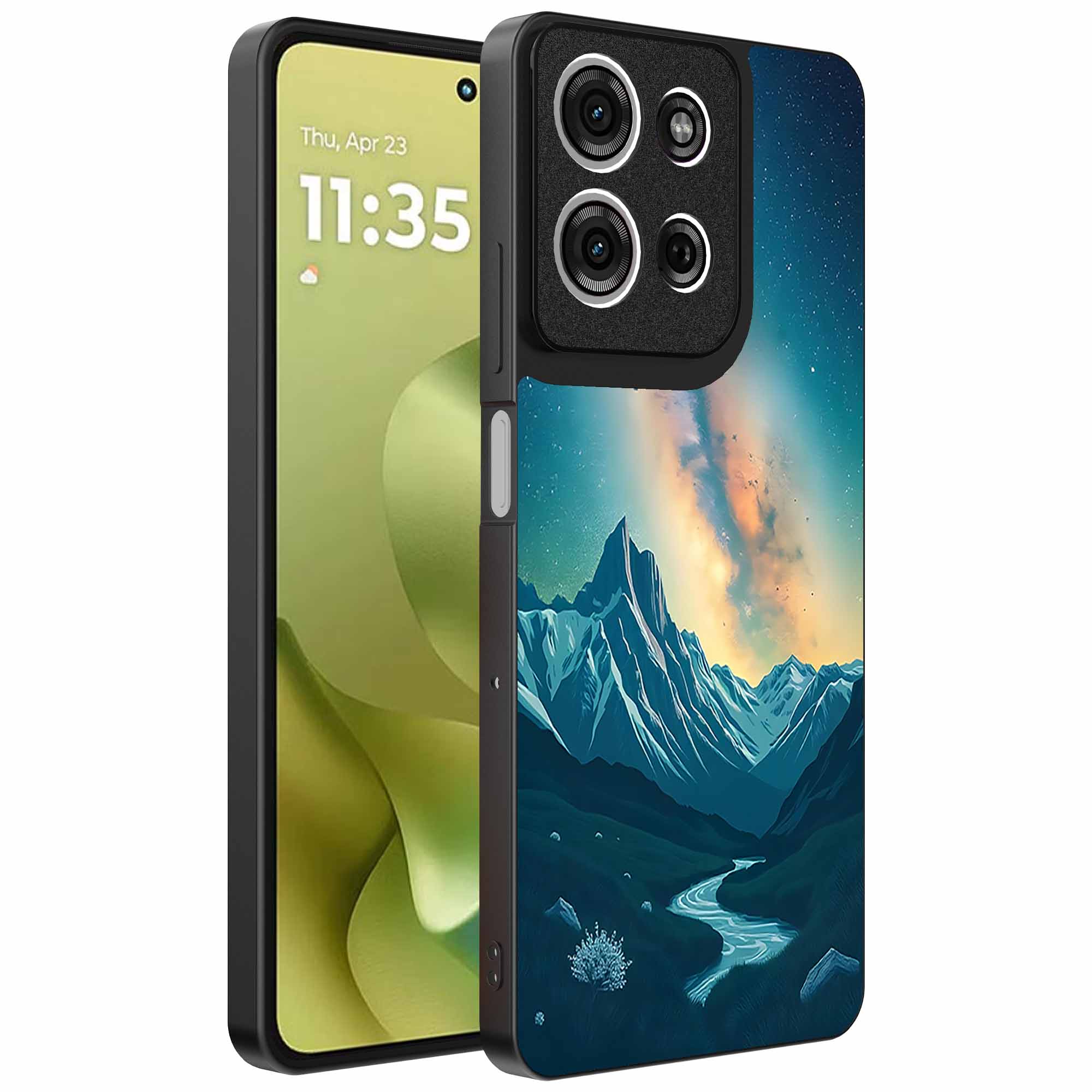 melkweg sterrenhemel opdruk_Motorola Moto G86 telefoonhoesje (1)