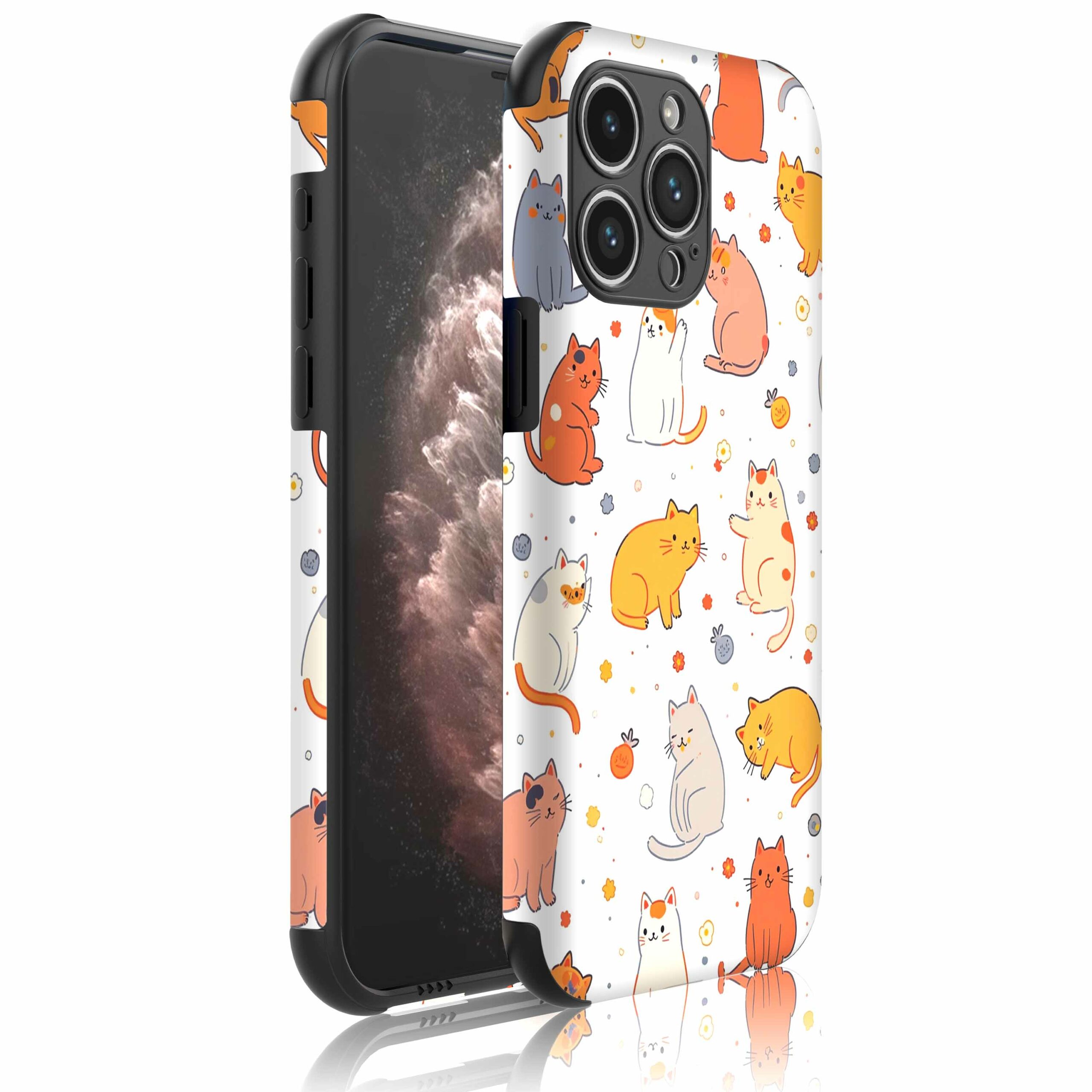 poezen opdruk_Telefoonhoesje met bumper randjes iPhone 11 Pro Max (1)