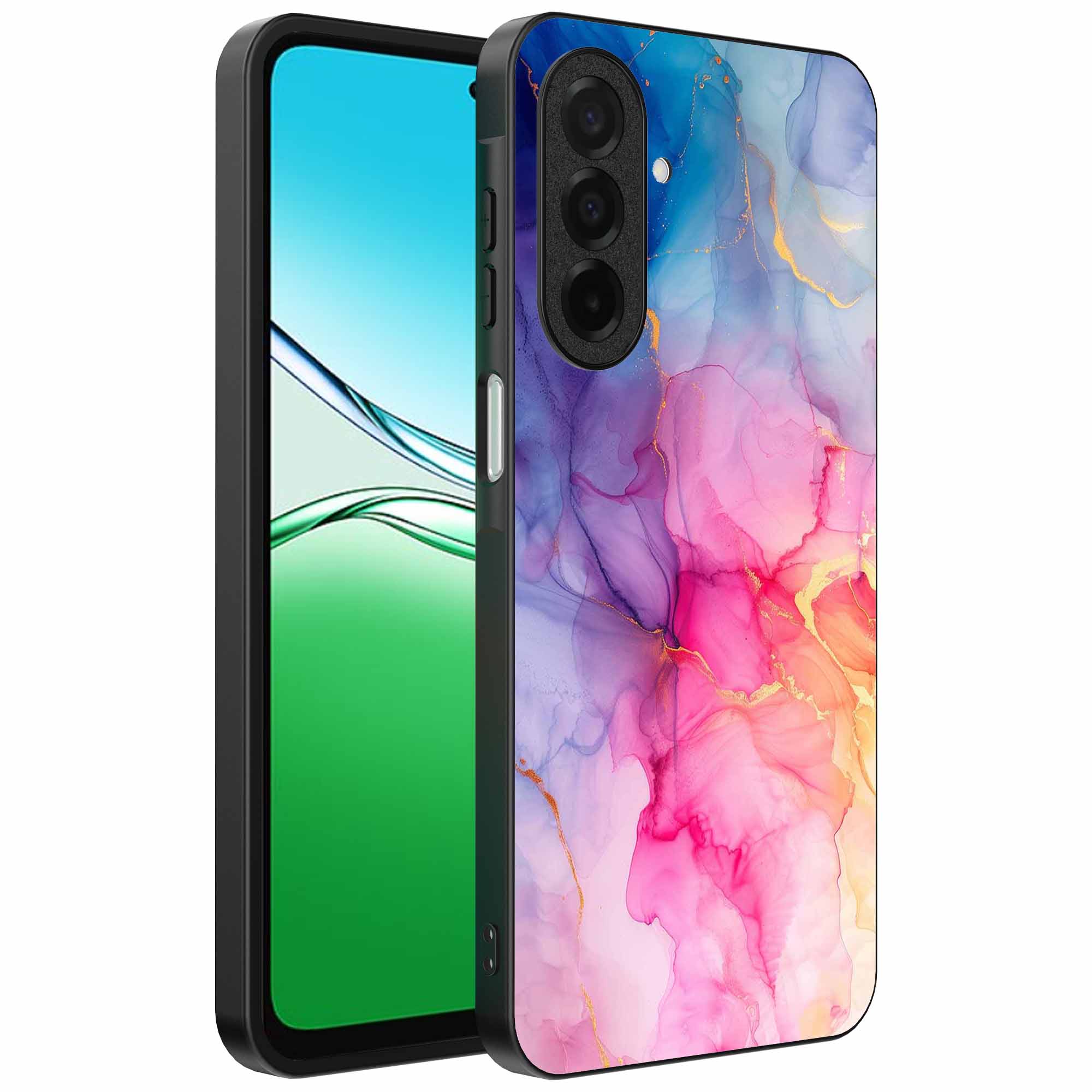 regenboog marmer opdruk_Oppo A5 telefoonhoesje (1)