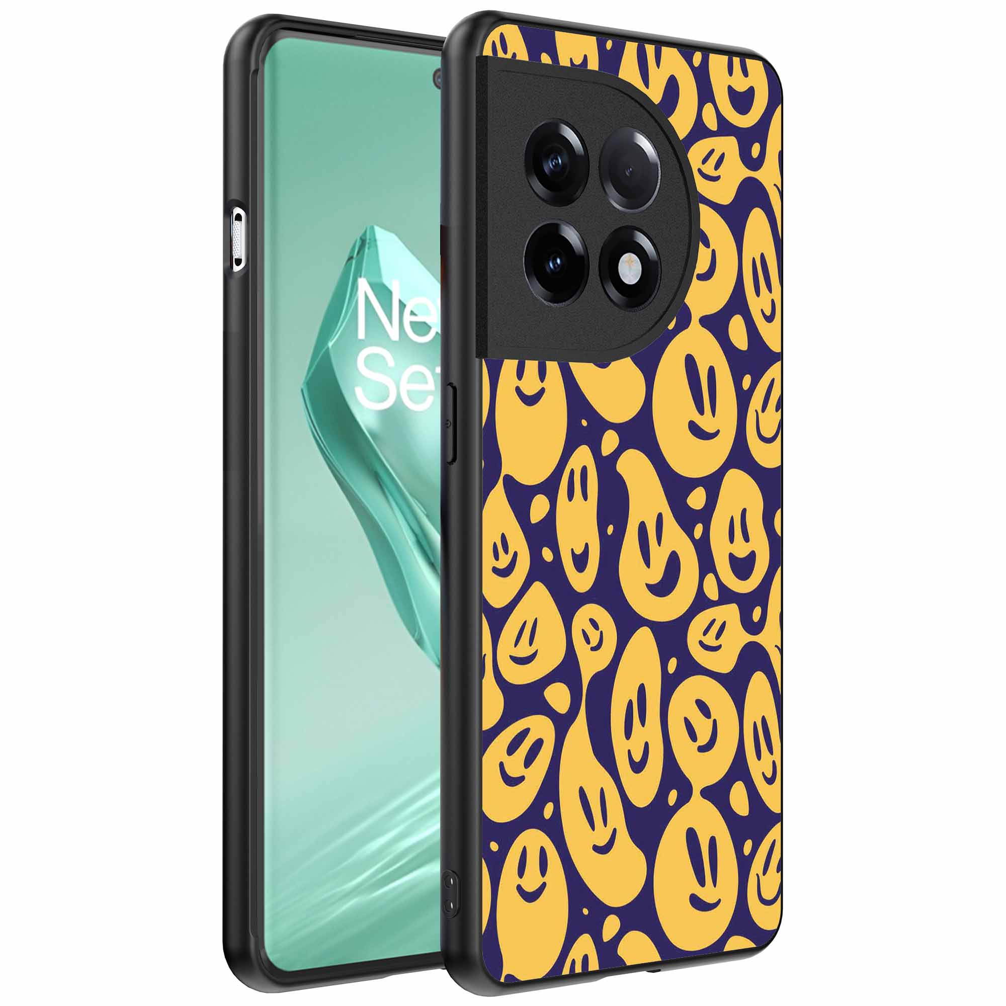 smileys opdruk_OnePlus 12R Telefoonhoesje (1)