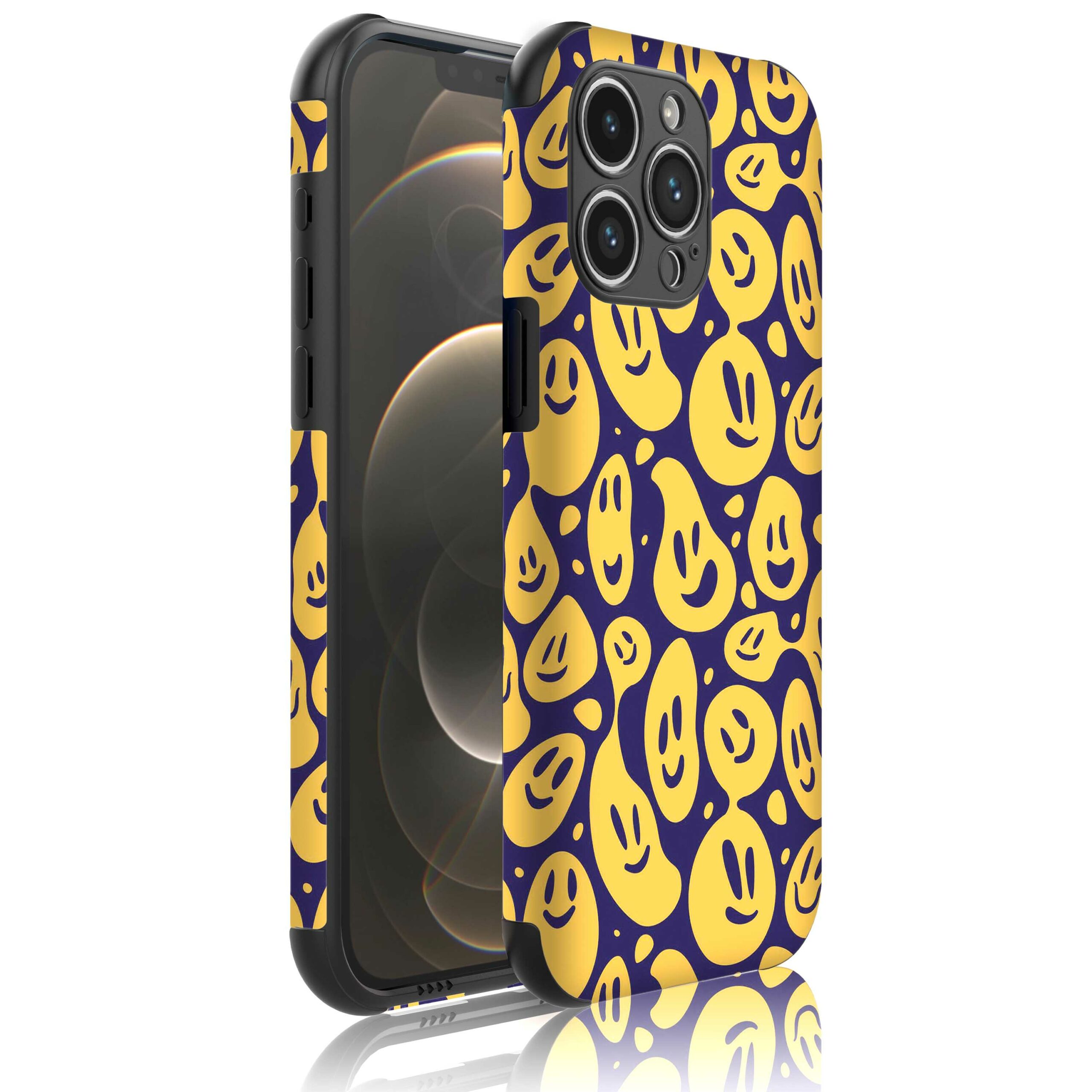 smileys opdruk_Telefoonhoesje met bumper randjes iPhone 12 Pro (1)