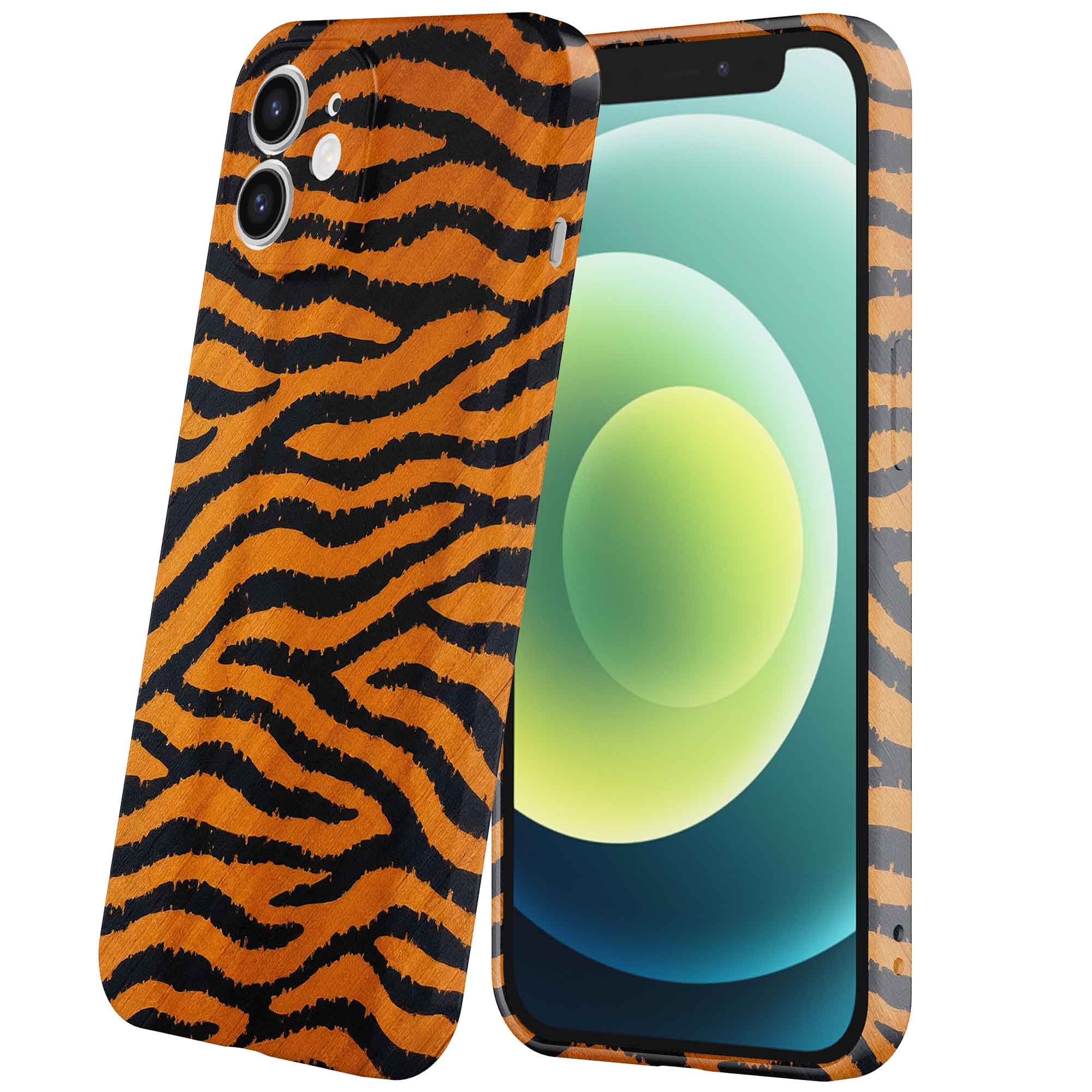 tijger en panter opdruk_iPhone 12 Mini telefoonhoesje met volledige rondom bedrukking (6)