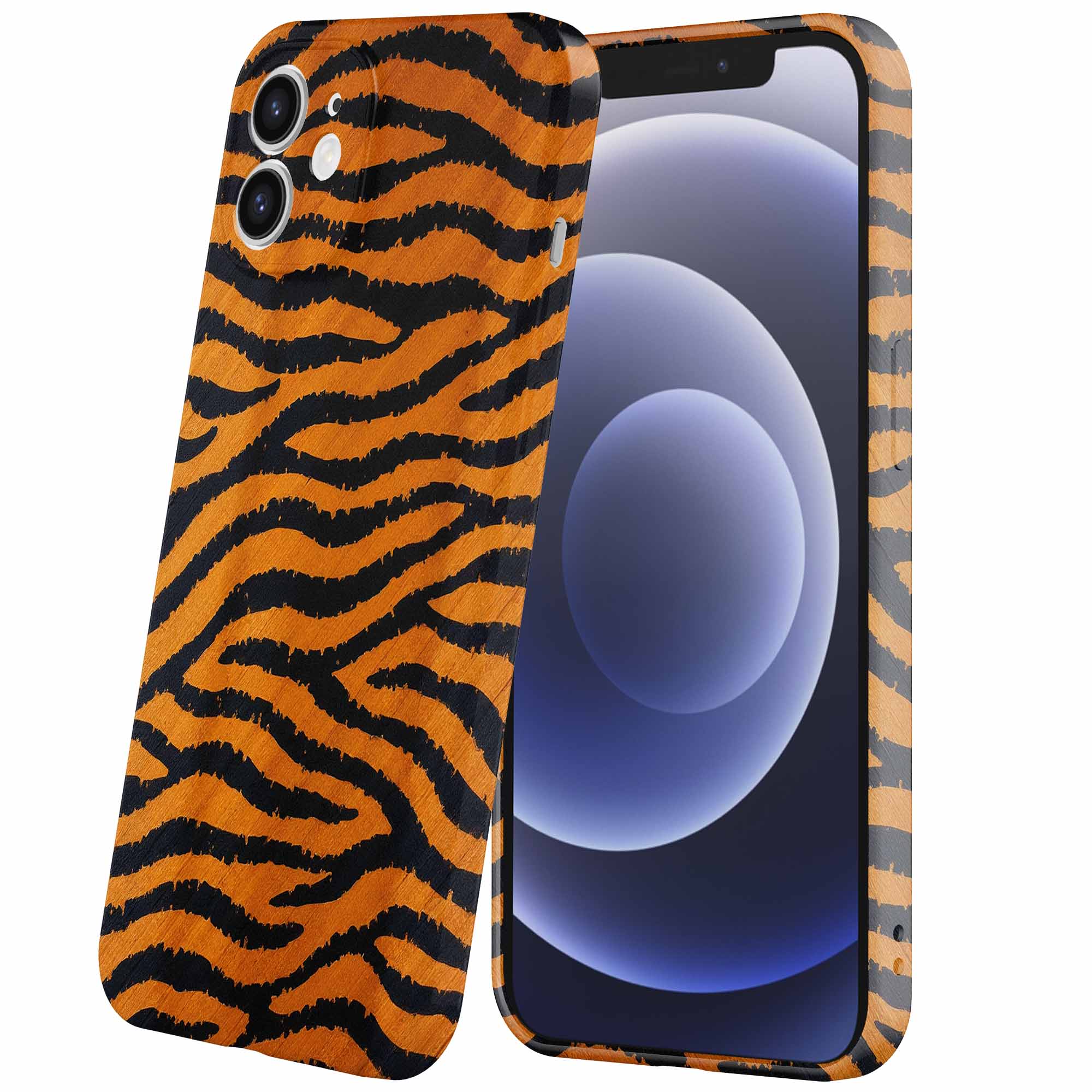 tijger en panter opdruk_iPhone 12 telefoonhoesje met volledige rondom bedrukking (6)