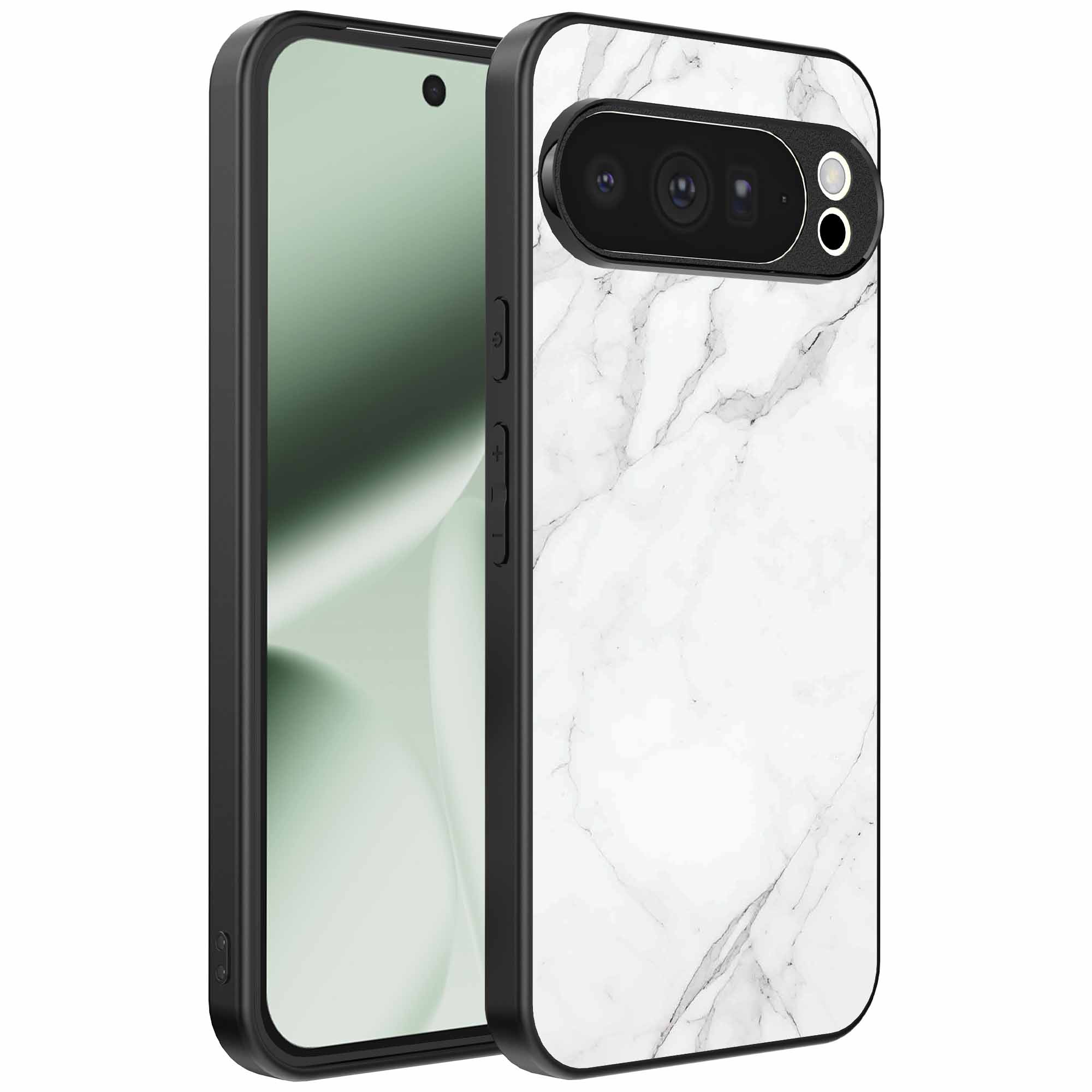 wit marmer opdruk_Google Pixel 10 Pro XL telefoonhoesje (1)