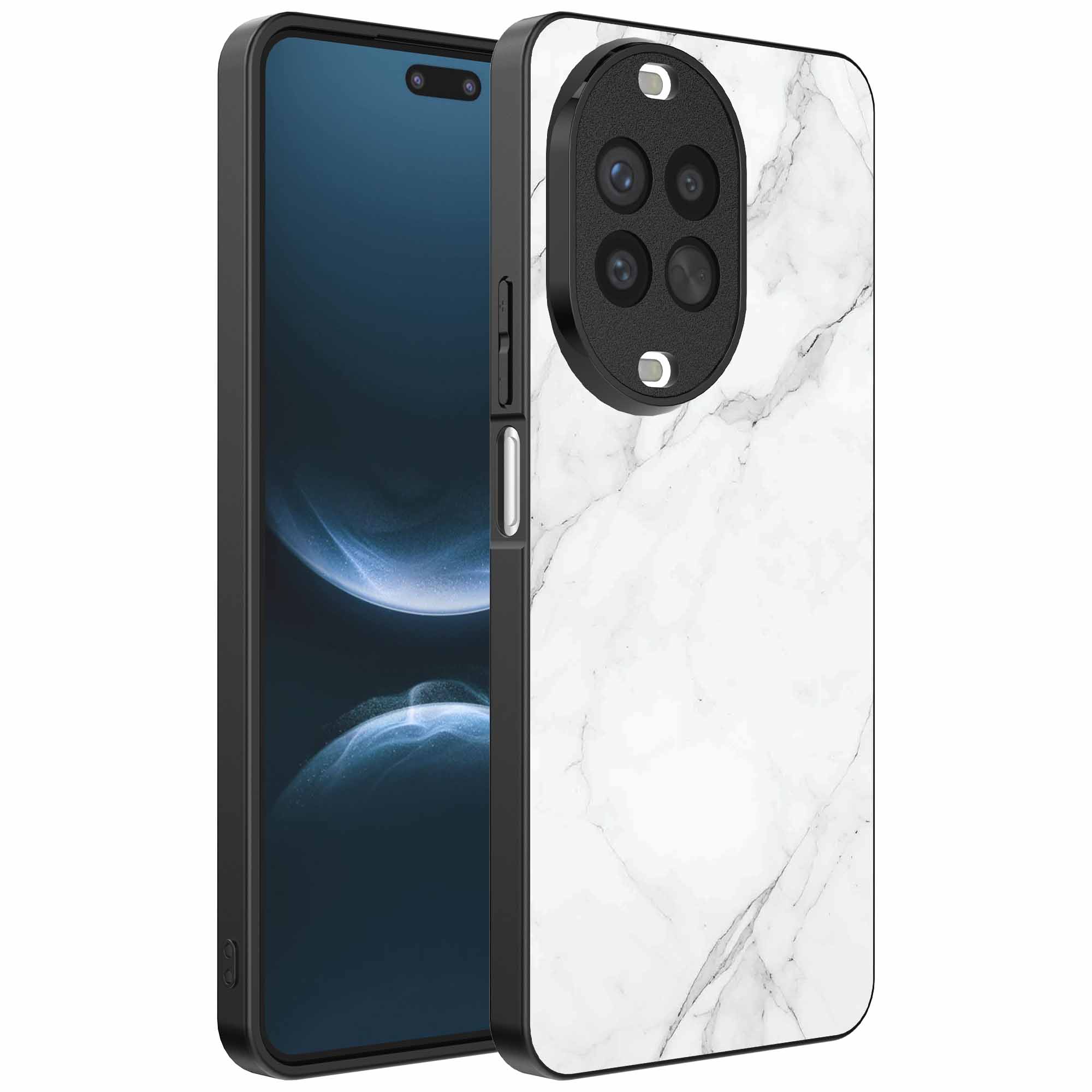 wit marmer opdruk_Huawei Nova 14 Pro telefoonhoesje (1)