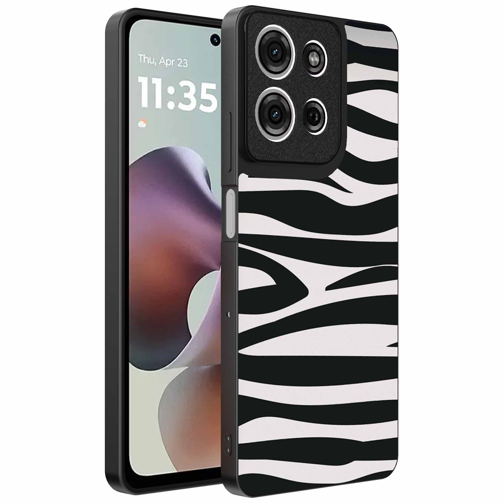 zebra opdruk_Motorola Moto G56 telefoonhoesje (1)