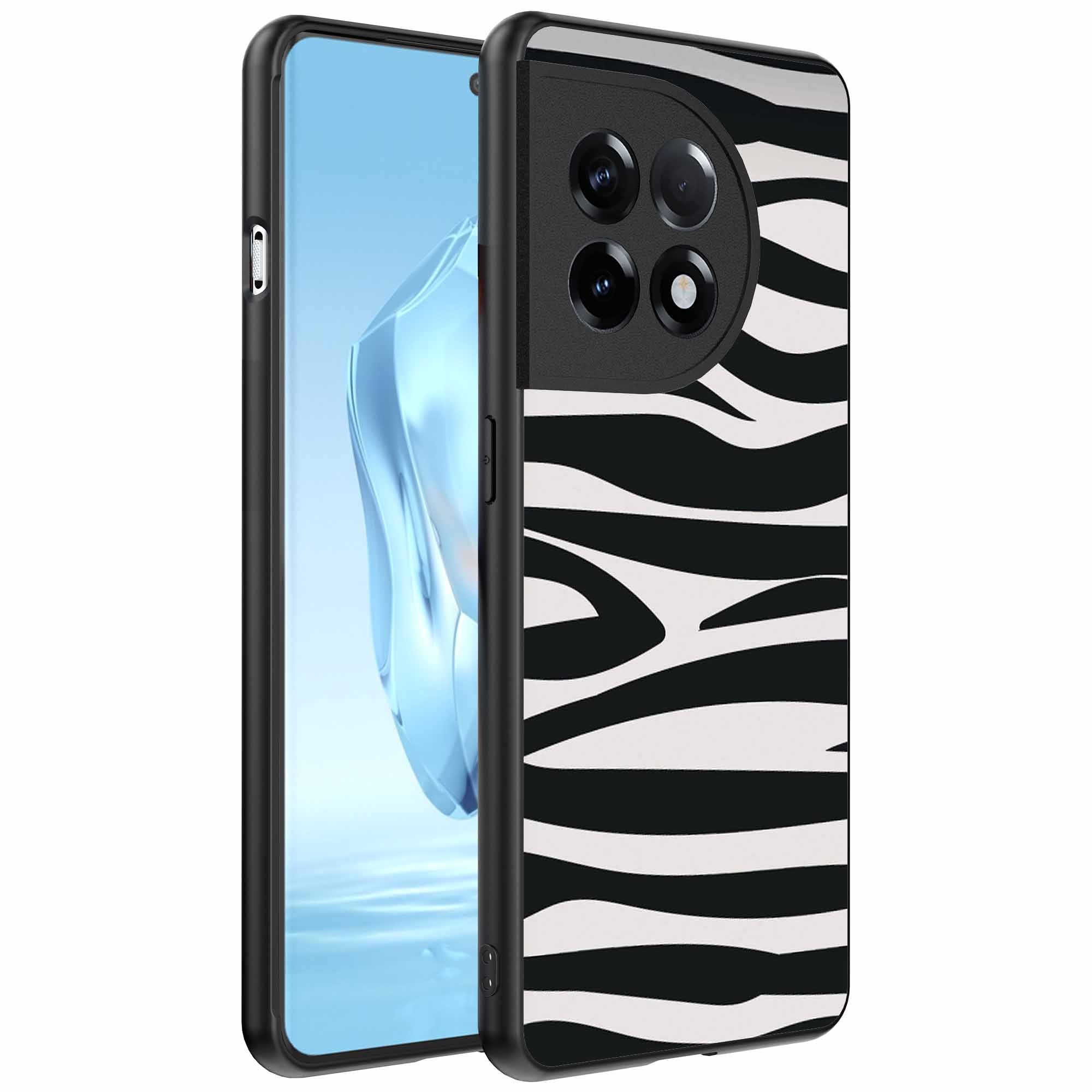 zebra opdruk_OnePlus 12 Telefoonhoesje (1)