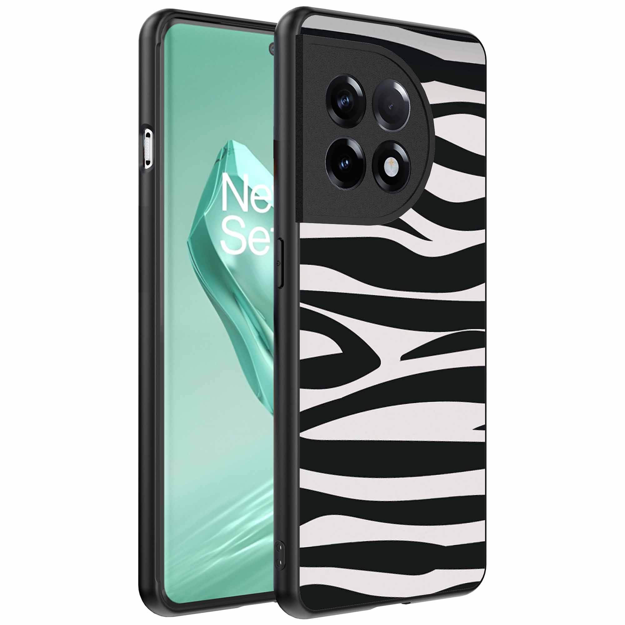 zebra opdruk_OnePlus 12R Telefoonhoesje (1)