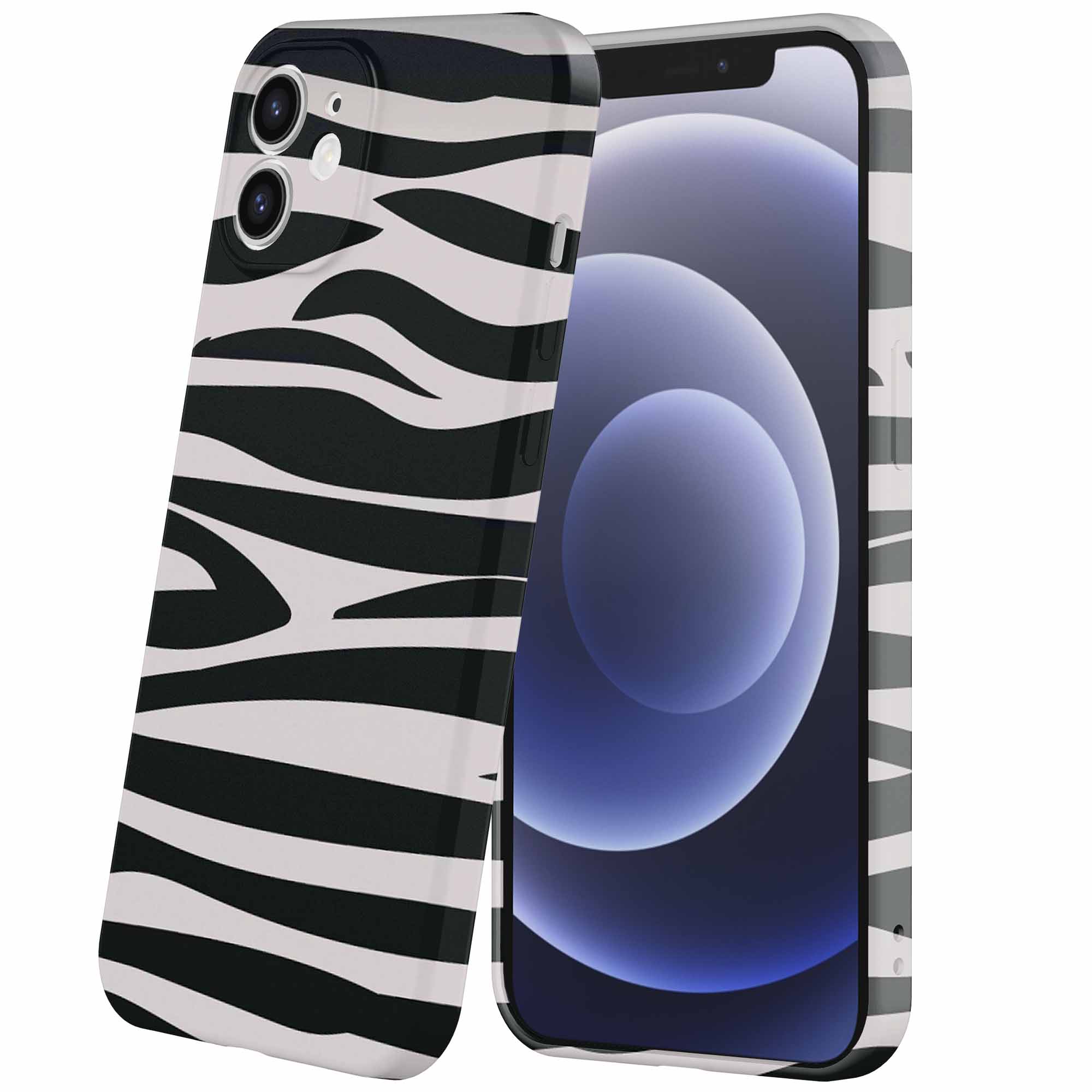 zebra opdruk_iPhone 12 telefoonhoesje met volledige rondom bedrukking (6)