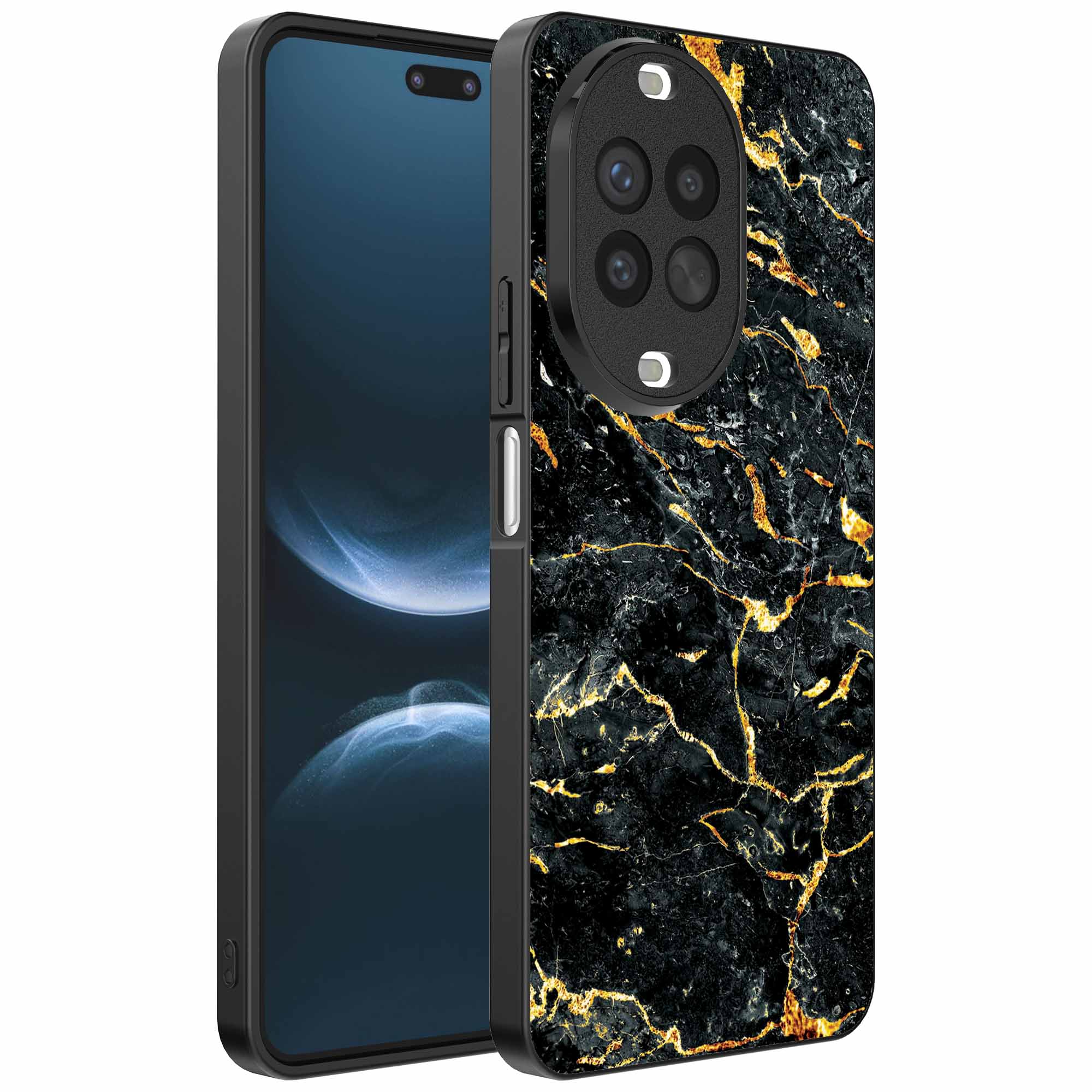 zwart goud marmer opdruk_Huawei Nova 14 Pro telefoonhoesje (1)