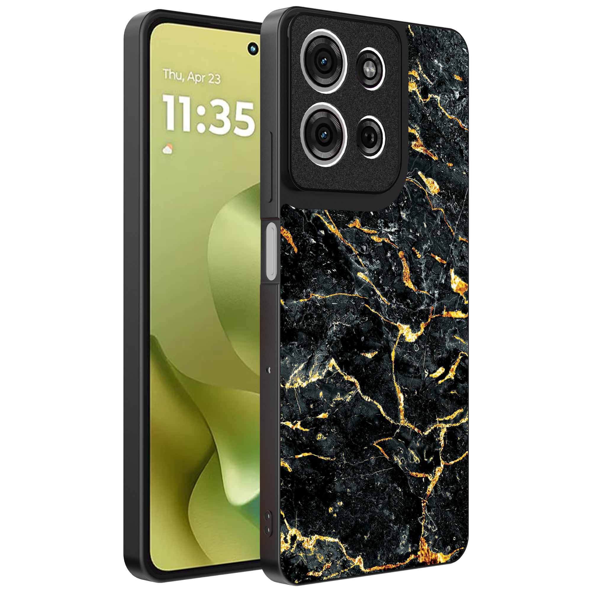 zwart goud marmer opdruk_Motorola Moto G86 telefoonhoesje (1)