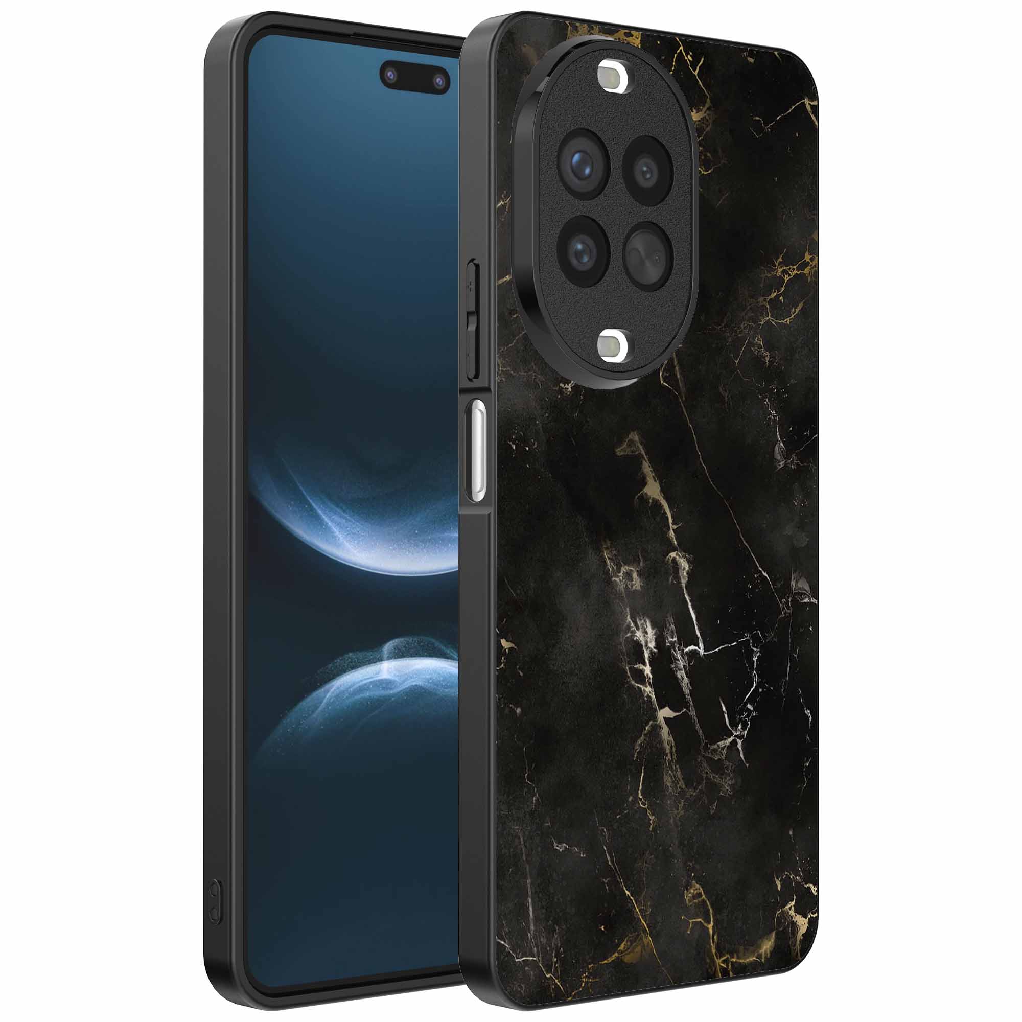 zwart marmer opdruk_Huawei Nova 14 Pro telefoonhoesje (1)