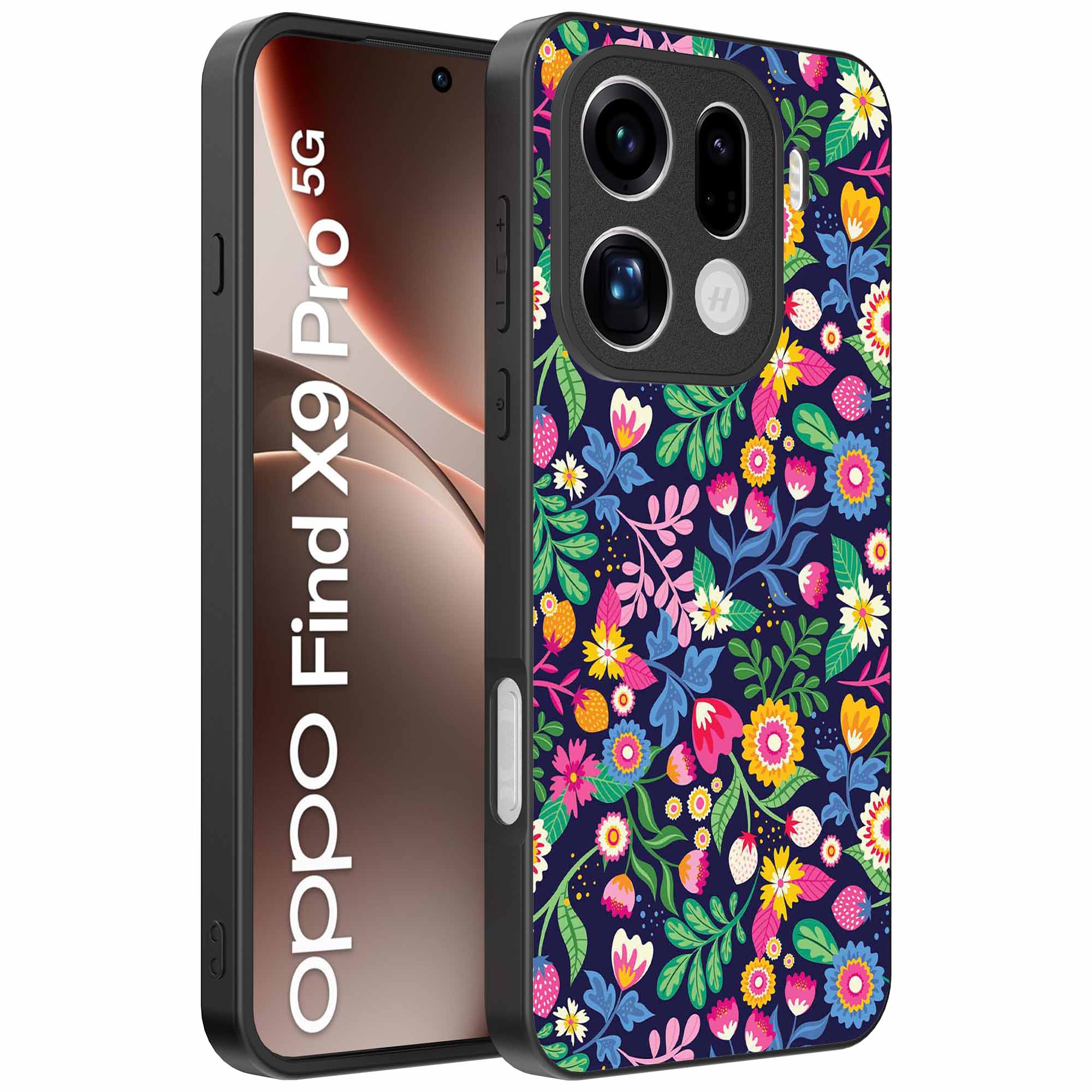 bloemen opdruk_Oppo Find X9 Pro Telefoonhoesje (1)