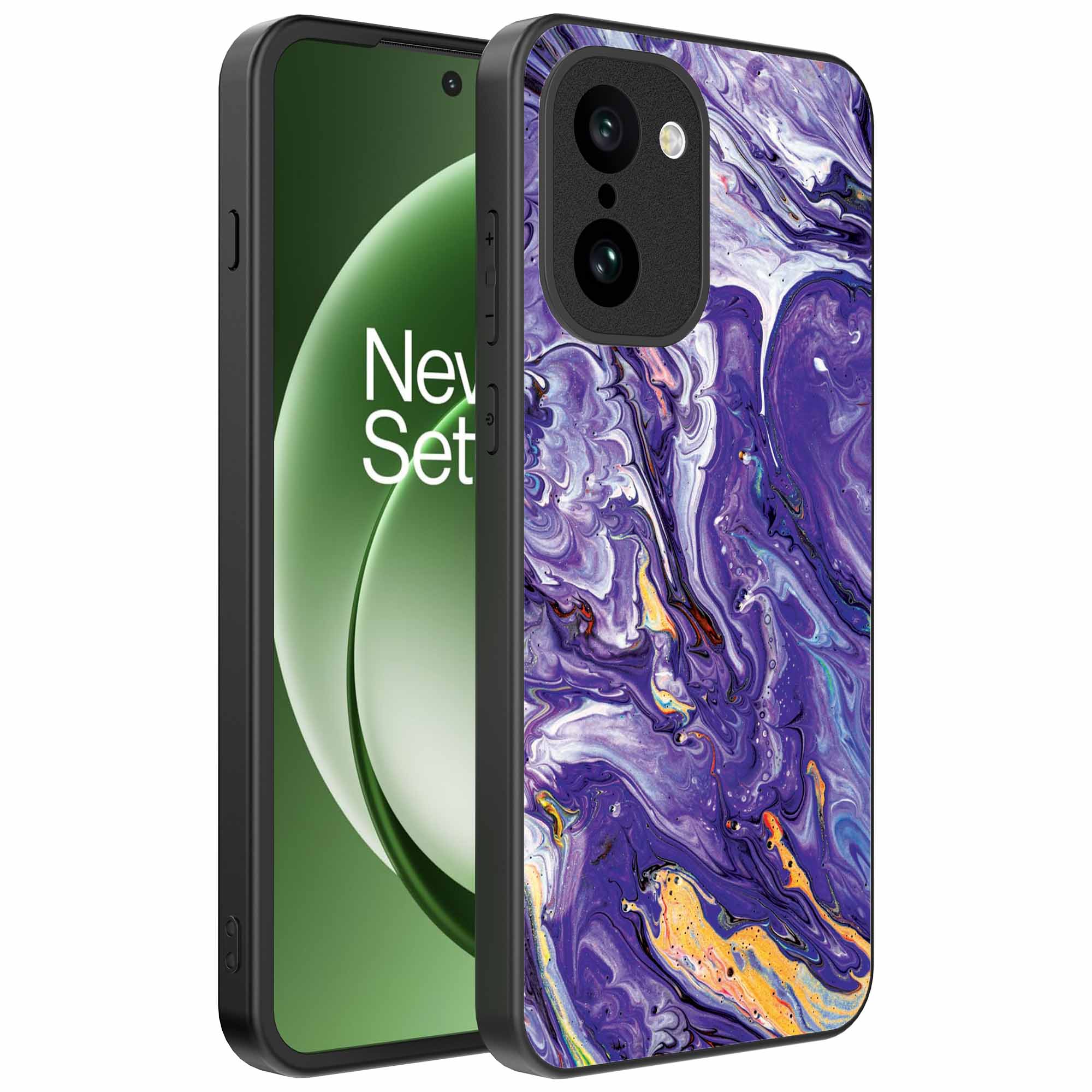 paars goud marmer opdruk_OnePlus 15R Telefoonhoesje (1)
