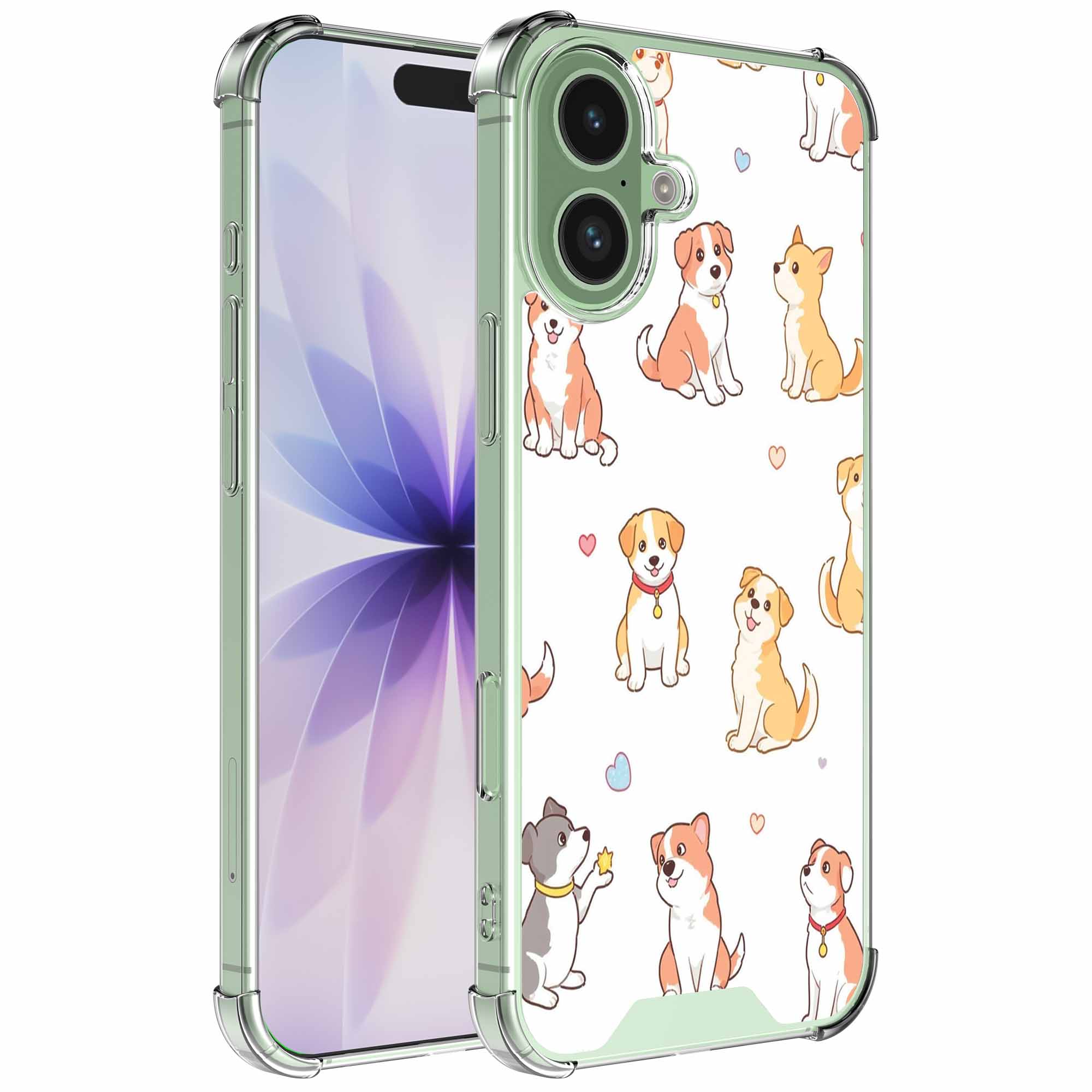 Honden opdruk_iPhone 17 transparant telefoonhoesje (1)