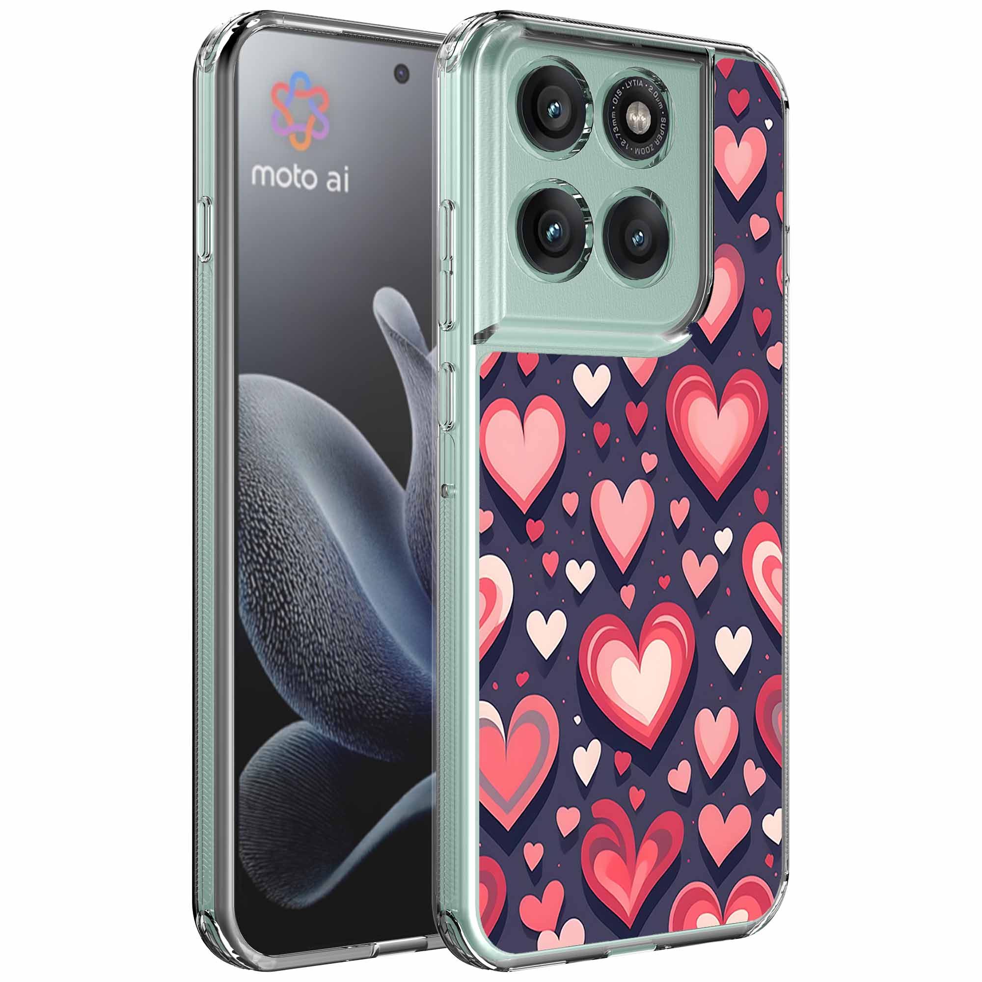 Liefdes design opdruk_Motorola Edge 70 transparant telefoonhoesje (1)