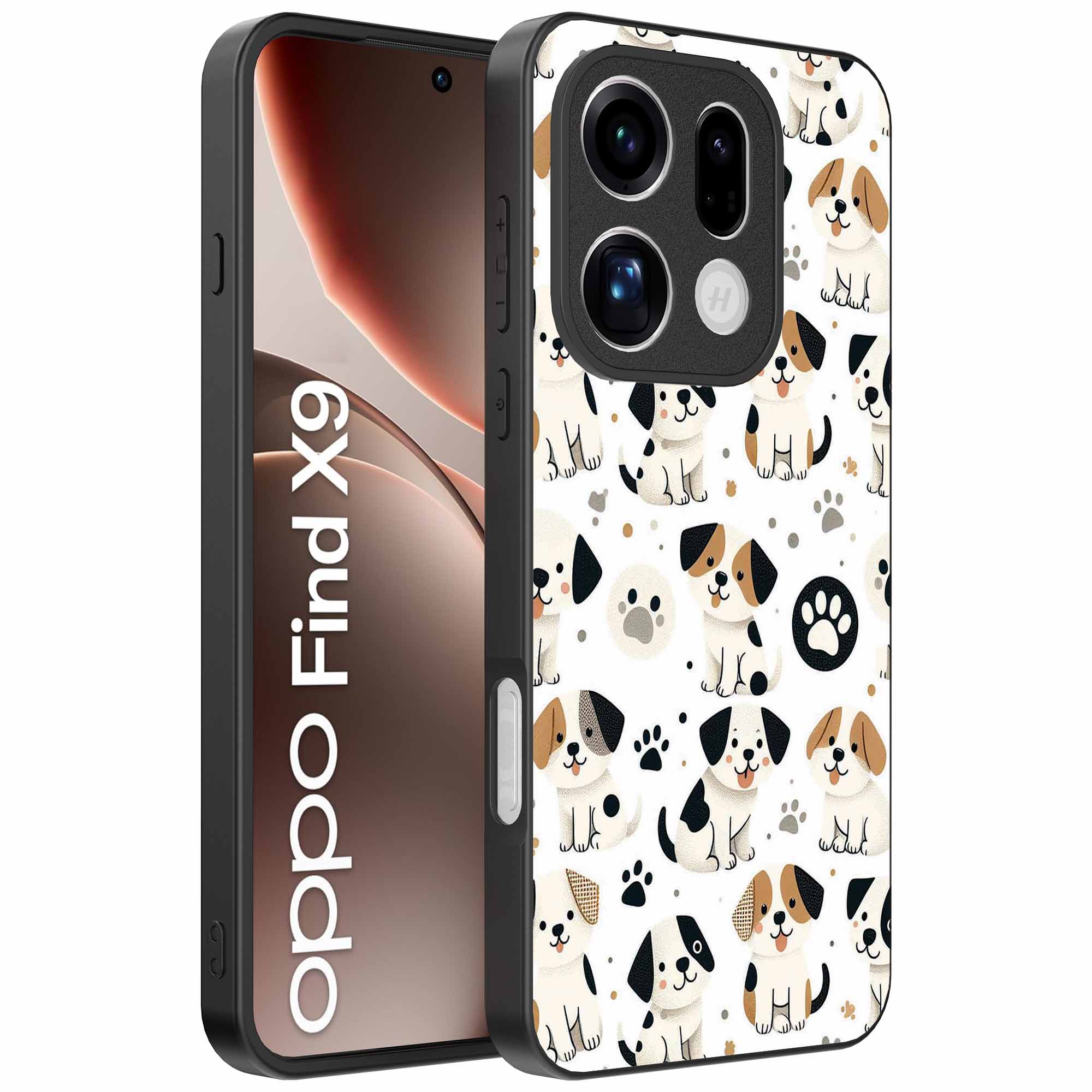 honden opdruk_Oppo Find X9 Telefoonhoesje (1)