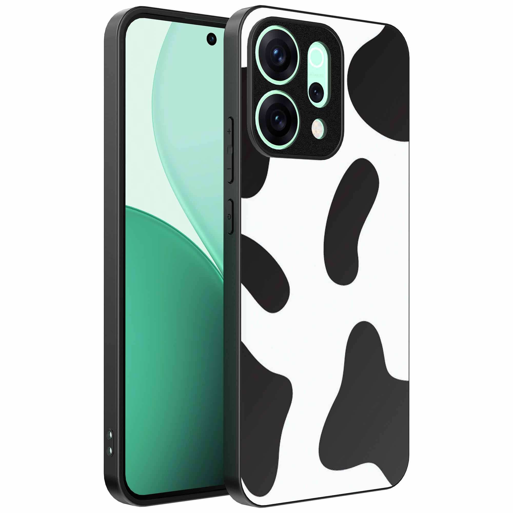 koeienvlekken opdruk_Oppo Reno 15 Telefoonhoesje (1)