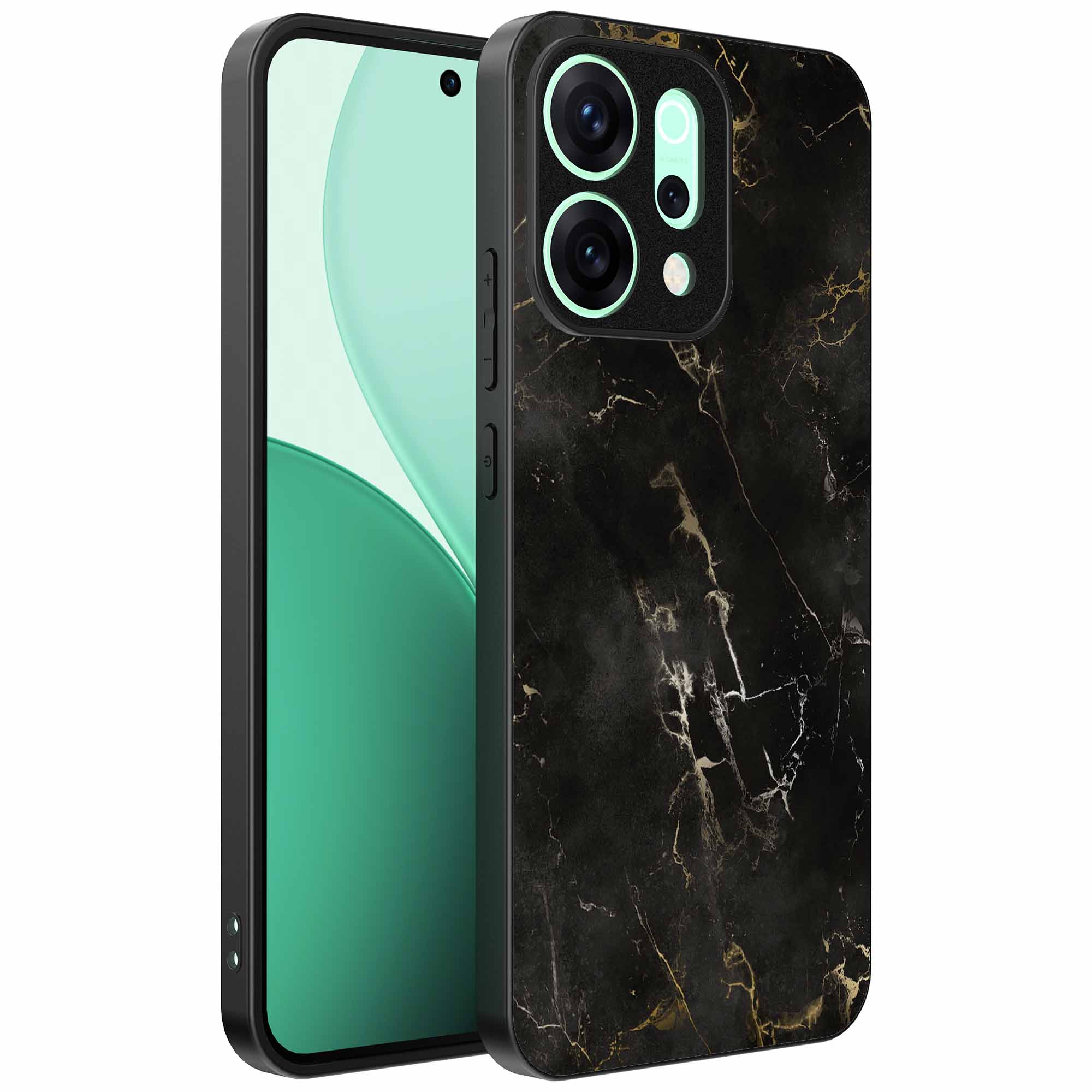 zwart marmer opdruk_Oppo Reno 15 Telefoonhoesje (1)