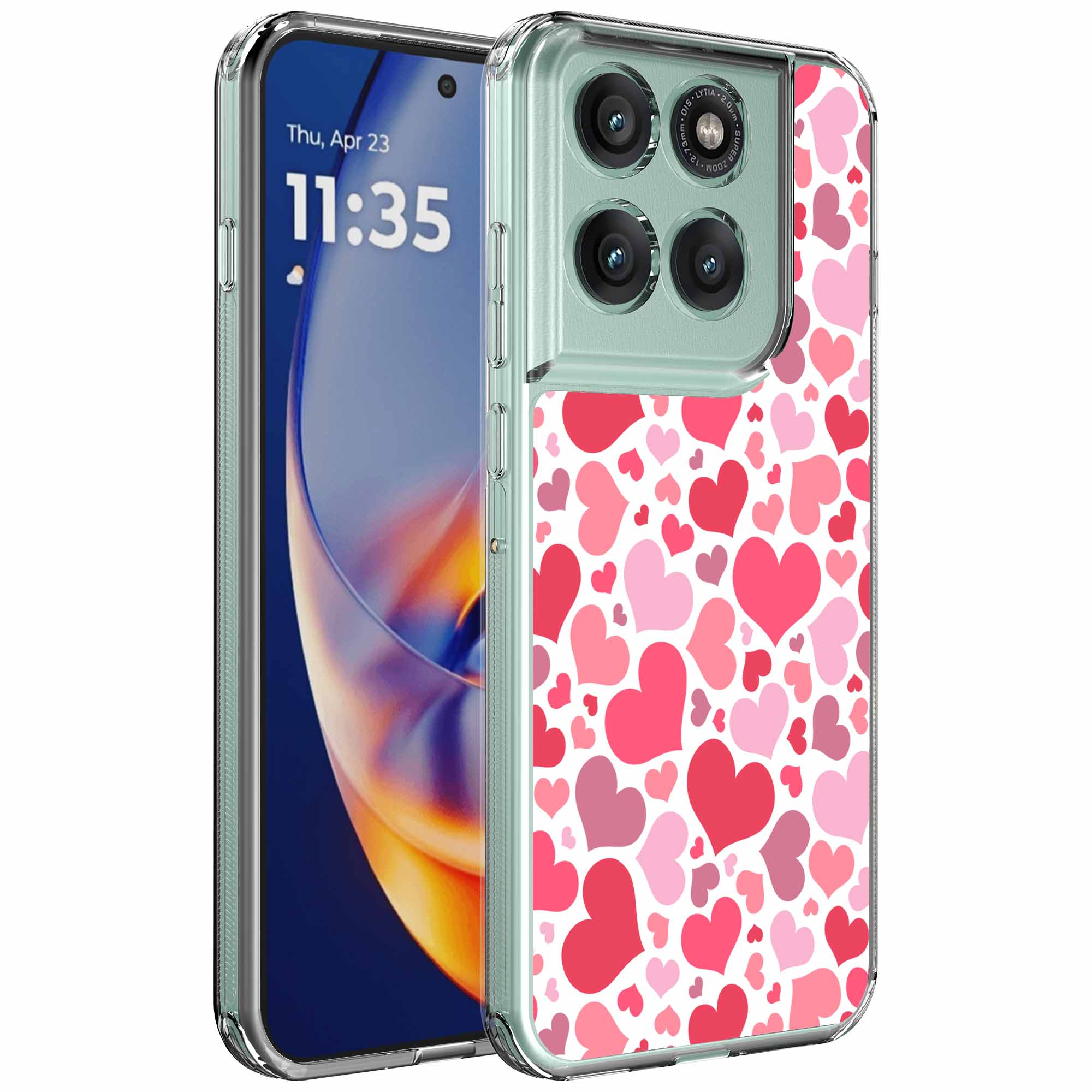 Hartjes opdruk_Motorola Edge 50 Neo transparant telefoonhoesje (1)