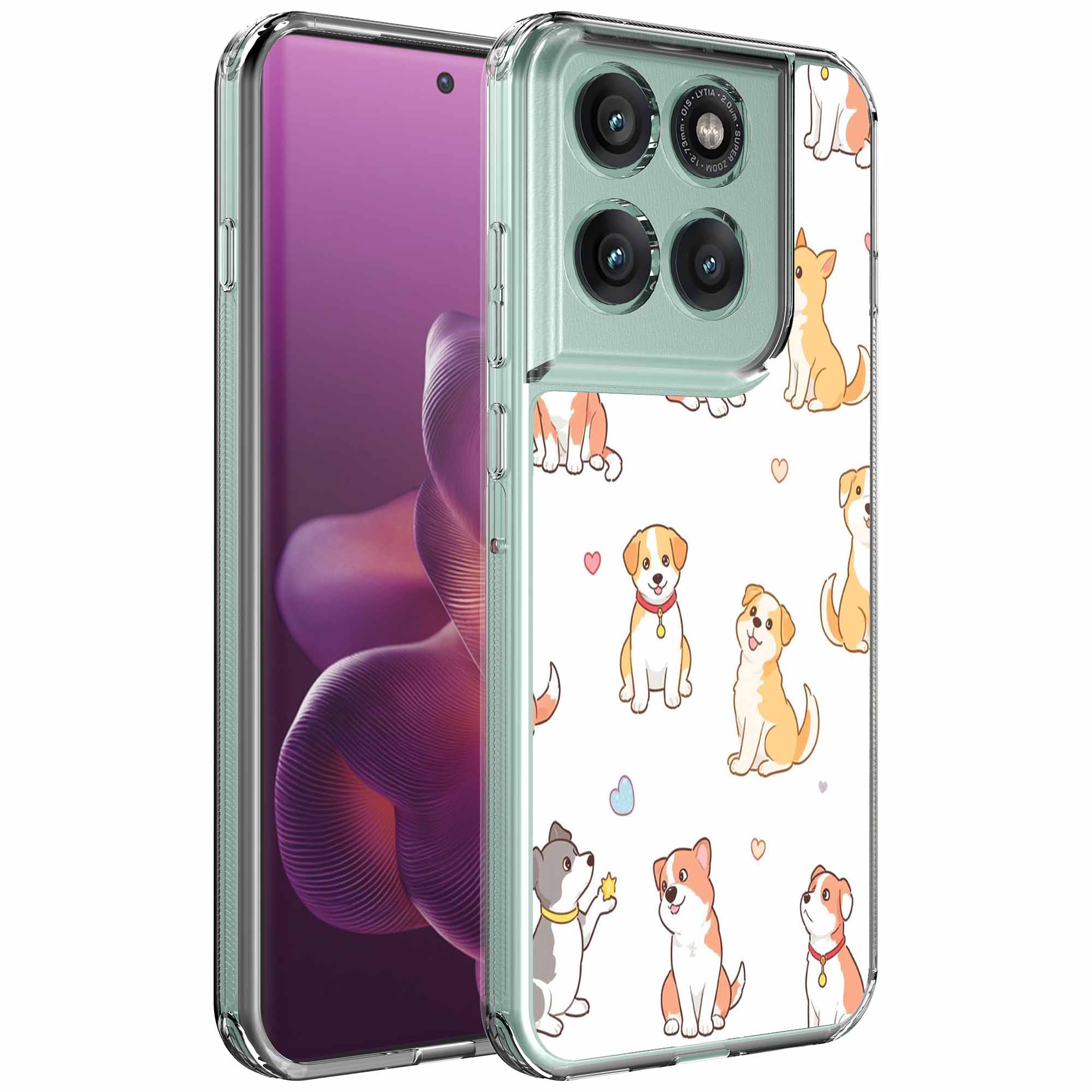 Honden opdruk_Motorola Edge 60 Pro transparant telefoonhoesje (1)