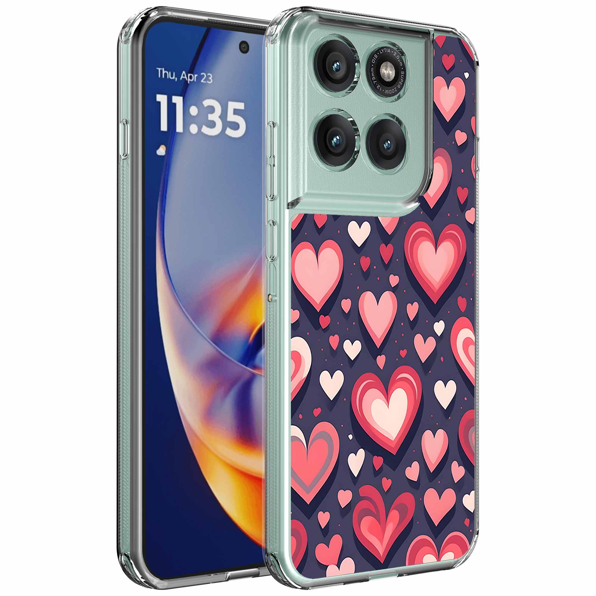Liefdes design opdruk_Motorola Edge 50 Neo transparant telefoonhoesje (1)