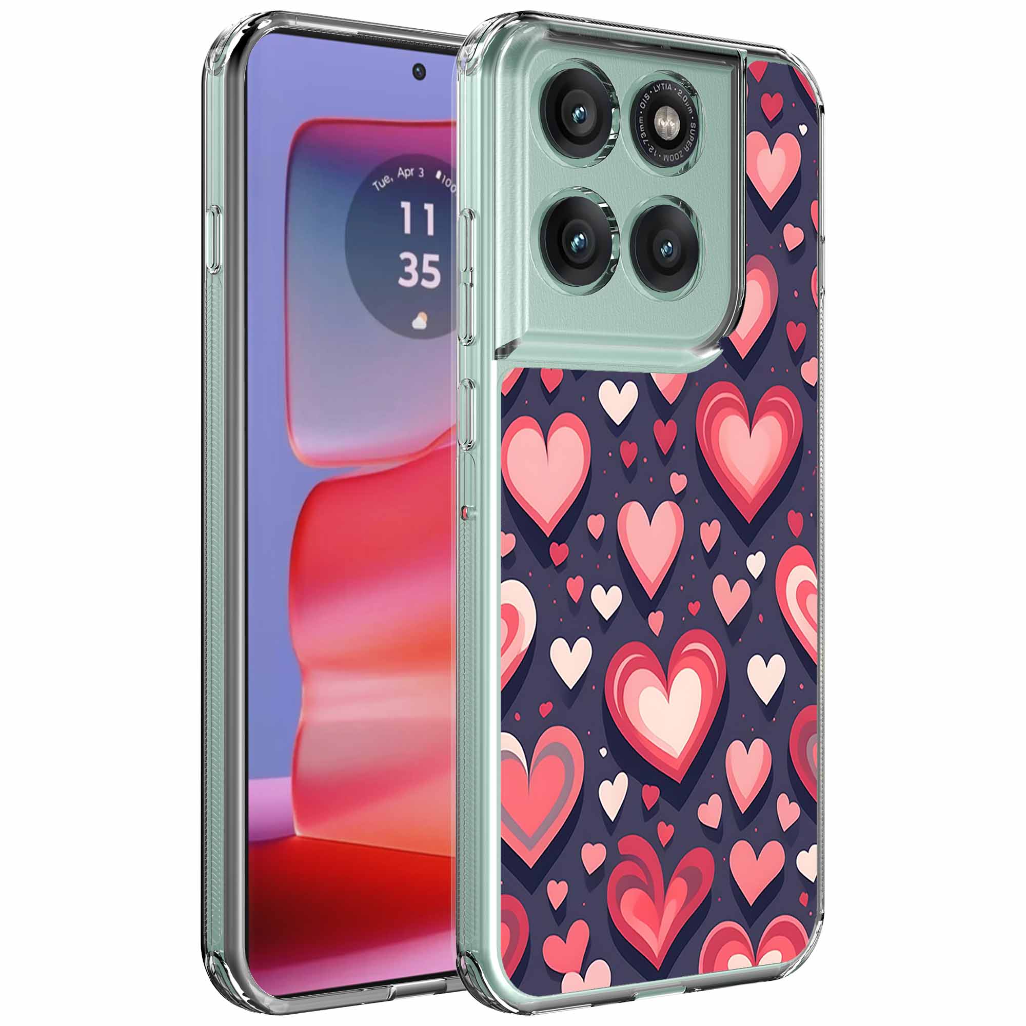 Liefdes design opdruk_Motorola Edge 50 Pro transparant telefoonhoesje (1)