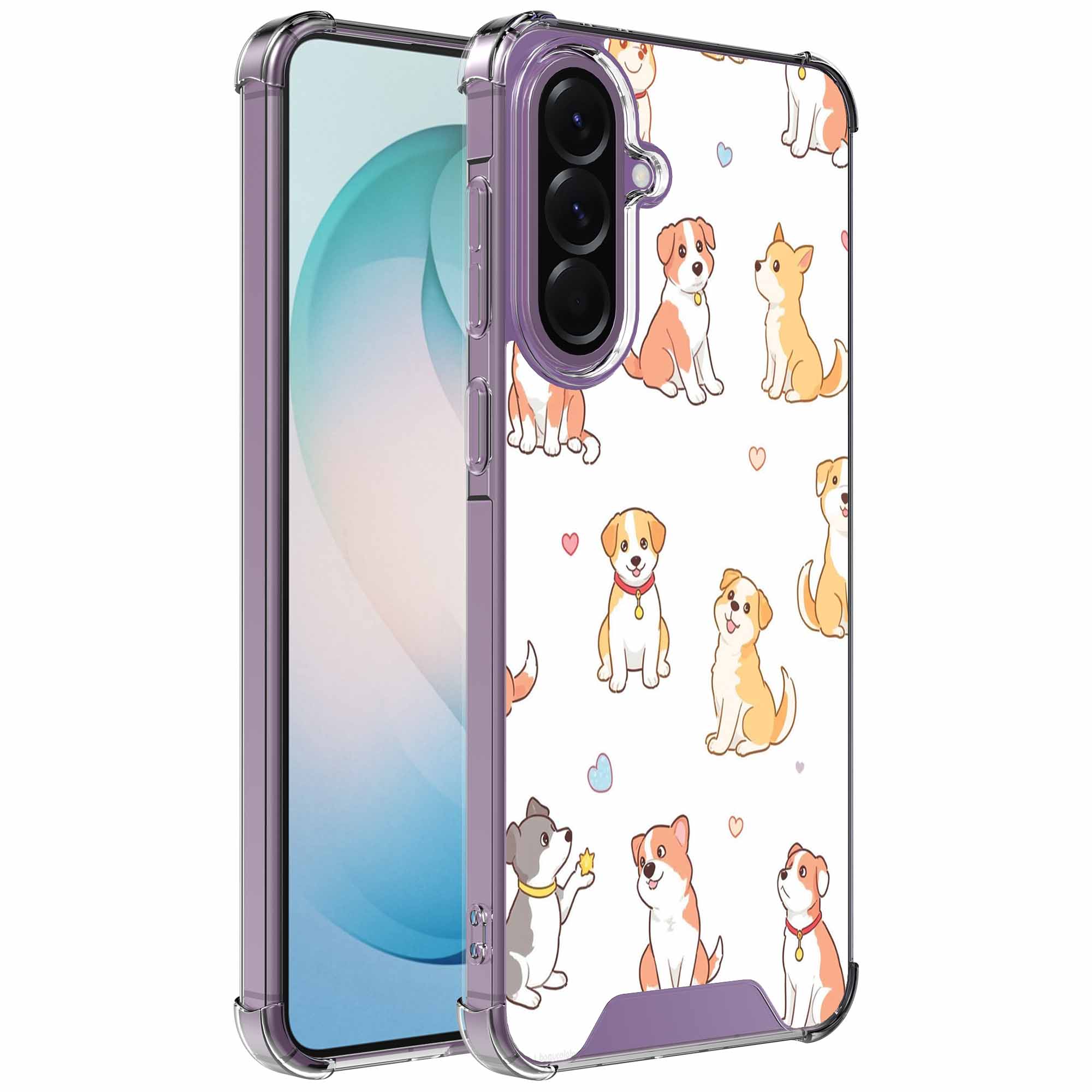 Honden opdruk_Samsung Galaxy S26 Plus transparant telefoonhoesje (1)